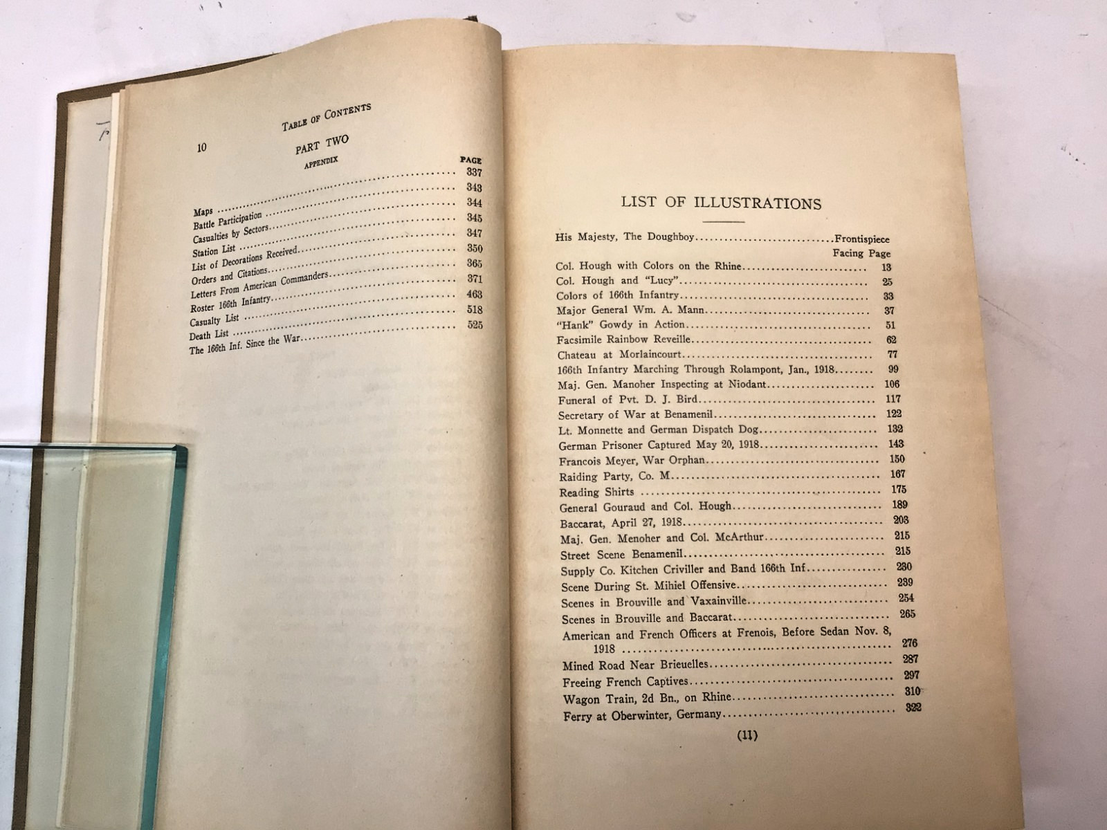 Rare: « Ohio in the Rainbow-166th Infantry-42 Div » 1924 First ED. Compilation