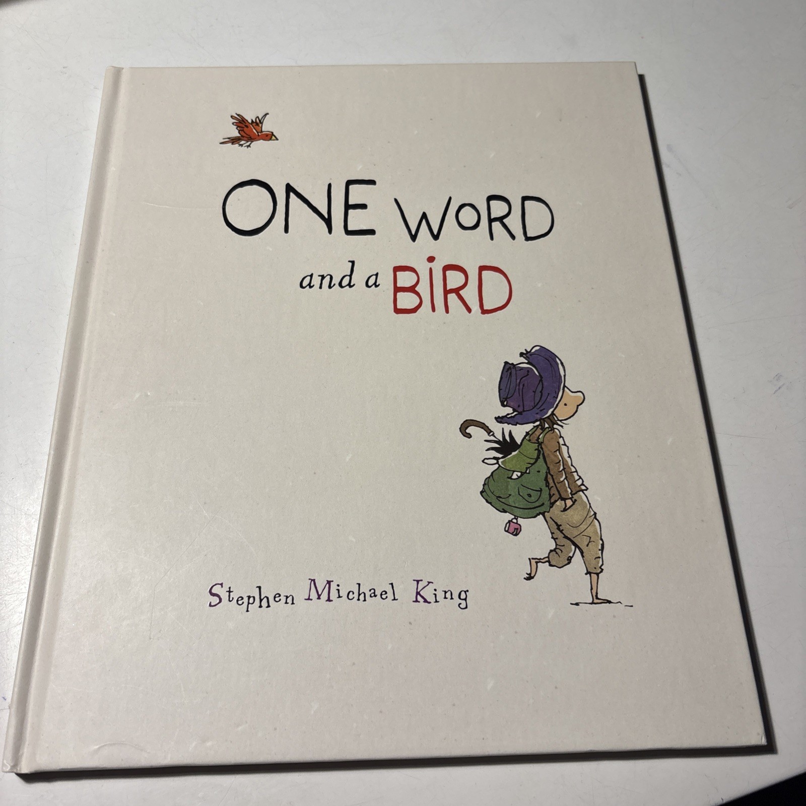 ONE WORD AND A BIRD BOOK BY STEPHEN MICHAEL KING HARDCOVER 24CM X 29CM 2025