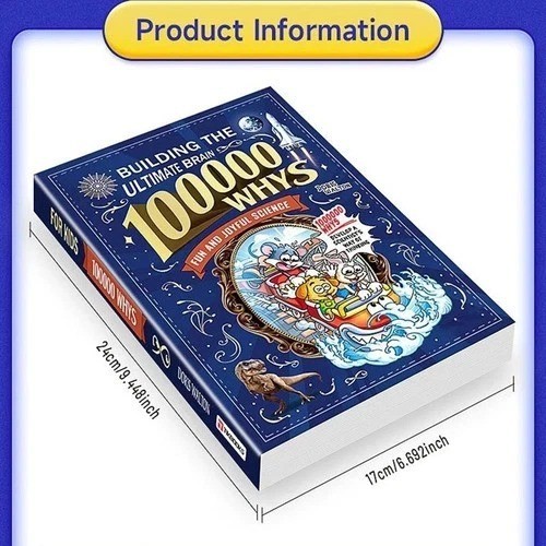 Children&rsquo;s Encyclopedia 100000 Whys Kids Book Ages 6-12 Extracurricular Reading