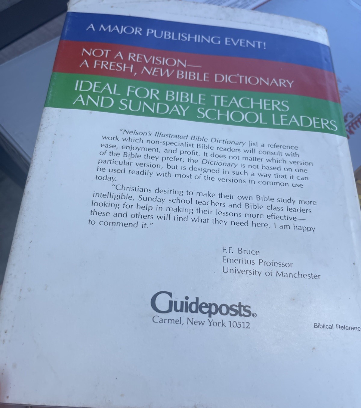 Vintage Nelson&rsquo;s Illustrated Bible Dictionary Hardcover 1986