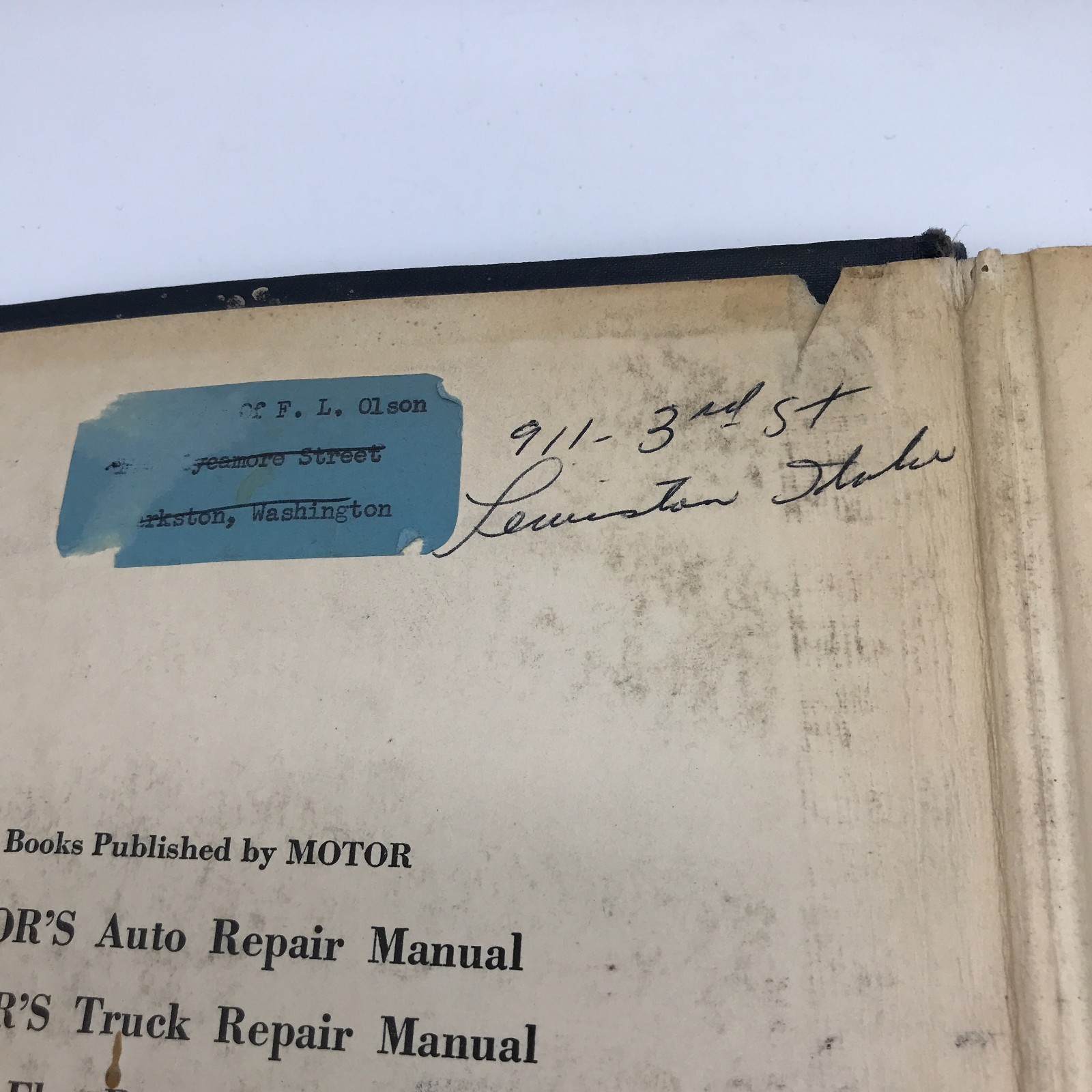 Motor&rsquo;s Auto Repair Manual 1957 20th Edition by Ralph Ritchen for All 1949-1957