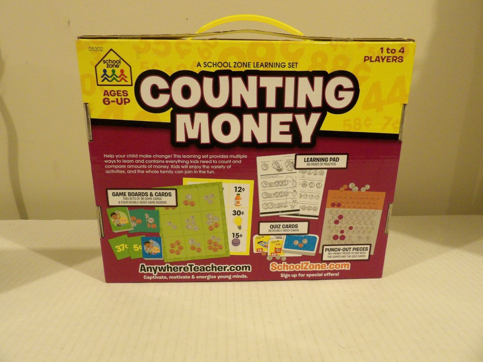 + Counting Money Learning Zone Set By School Zone Staff New Sealed
