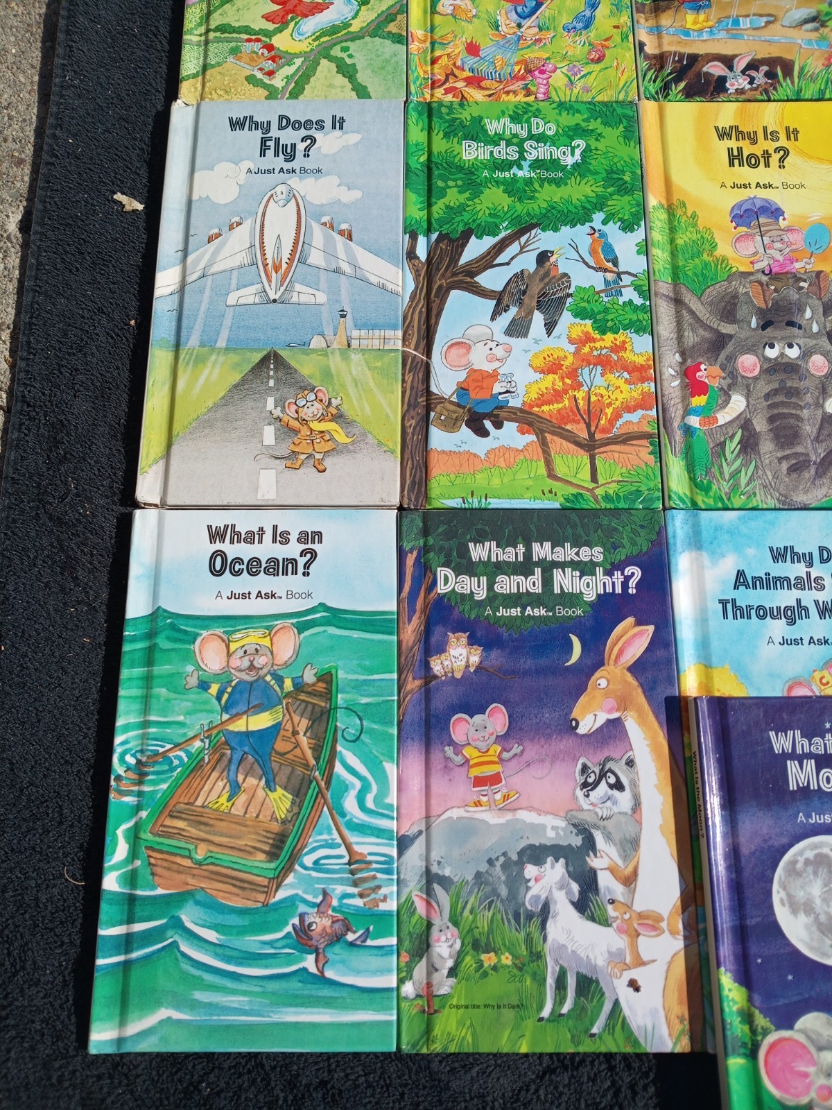 Lot 16 Vintage Just Ask Weekly Read Science Books HC Pages Are VG Fst Ship