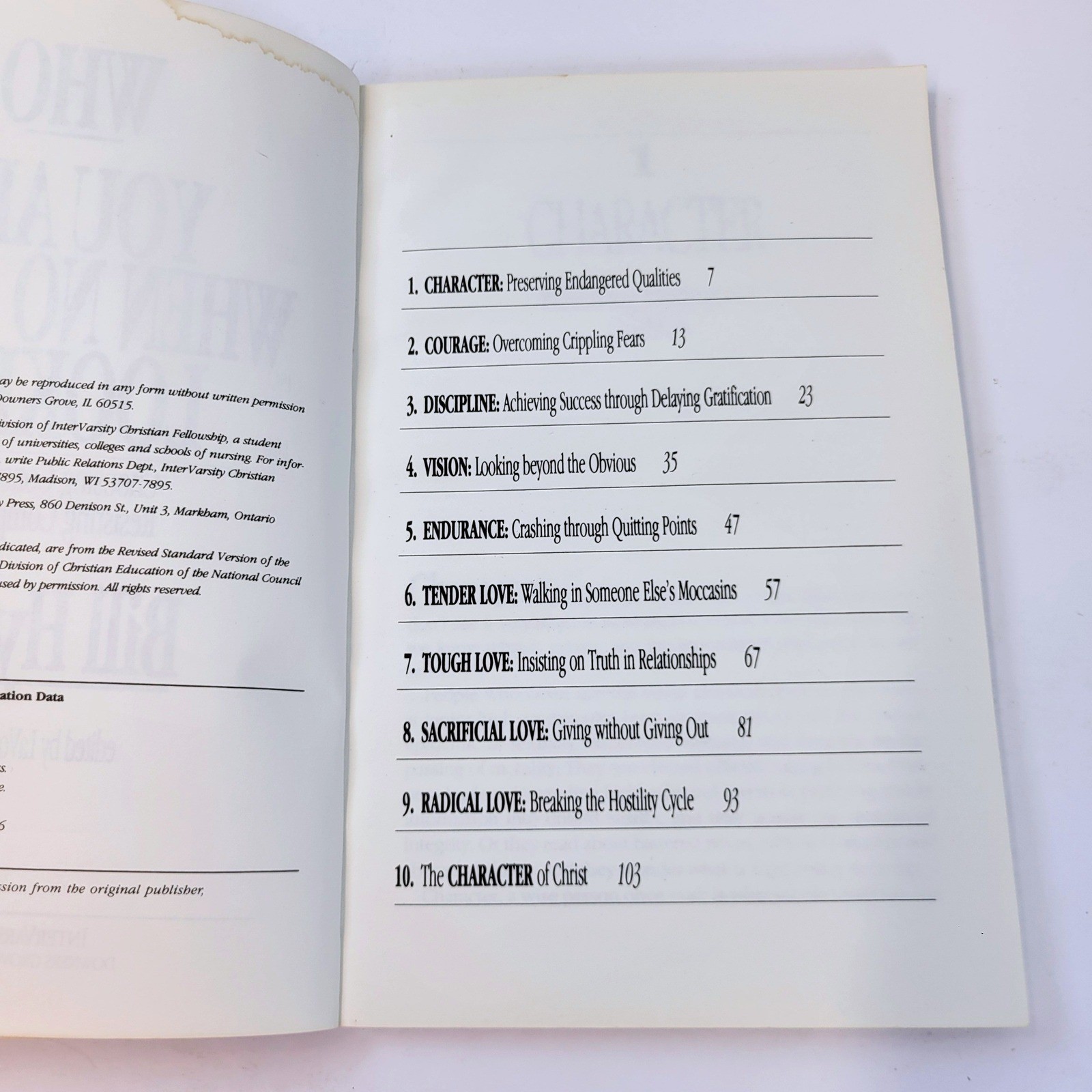 Who You Are When No One&rsquo;s Looking Bill Hybels Book InterVarsity Press