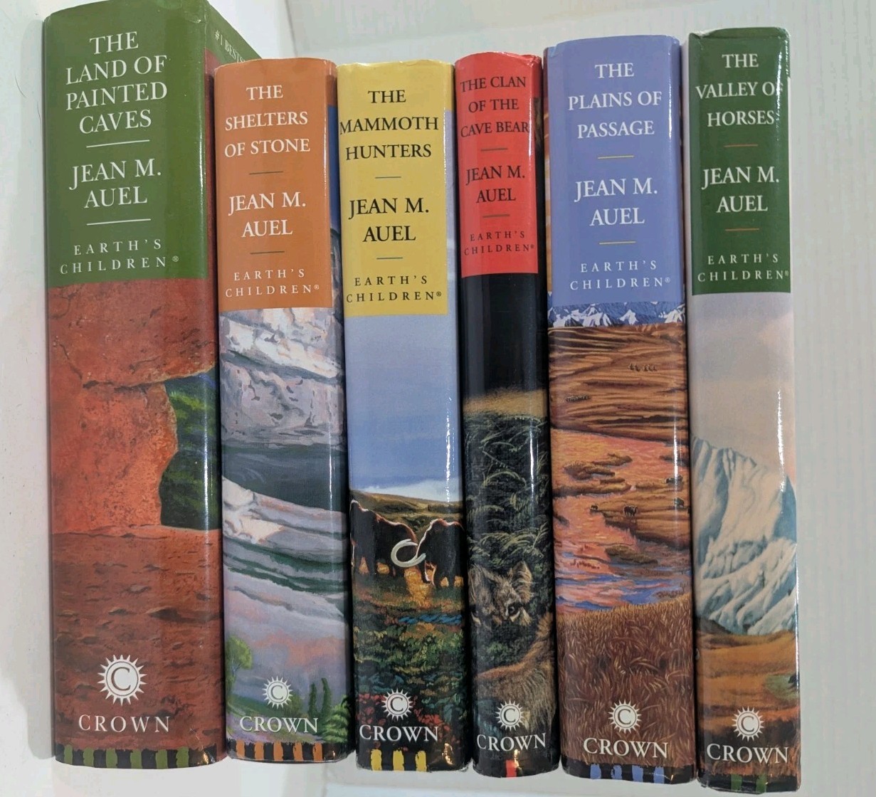 Complete Series EARTH&rsquo;S CHILDREN 1-6 Jean M. Auel HB Lot Clan Of The Cavebear