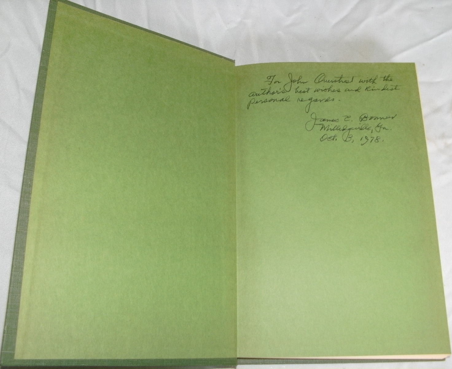 Milledgeville : Georgia&rsquo;s Antebellum Capital by James C. Bonner 1978 Signed