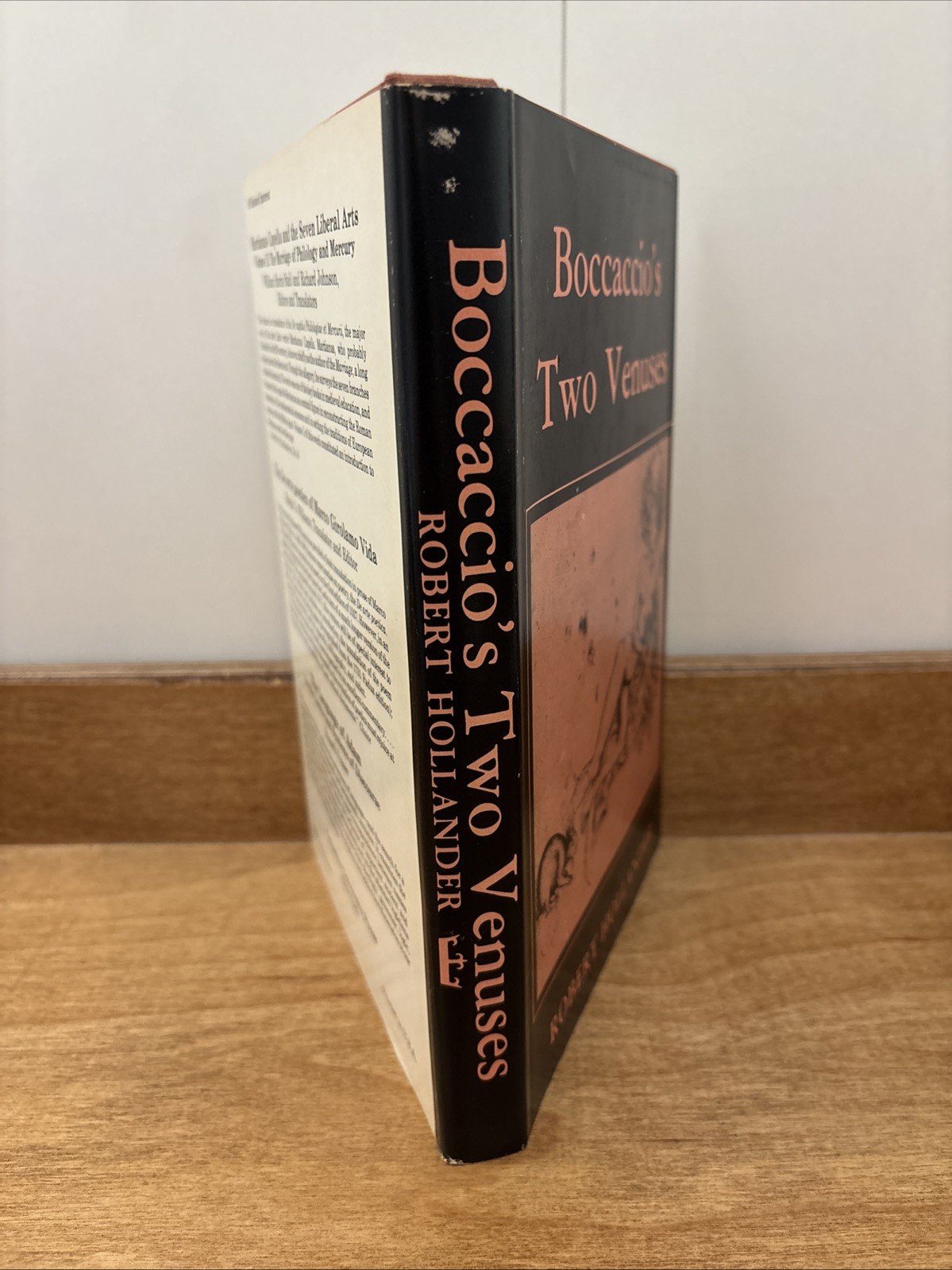 BOCCACCIO&rsquo;S TWO VENUSES By Robert Hollander – Hardcover *Excellent Condition*