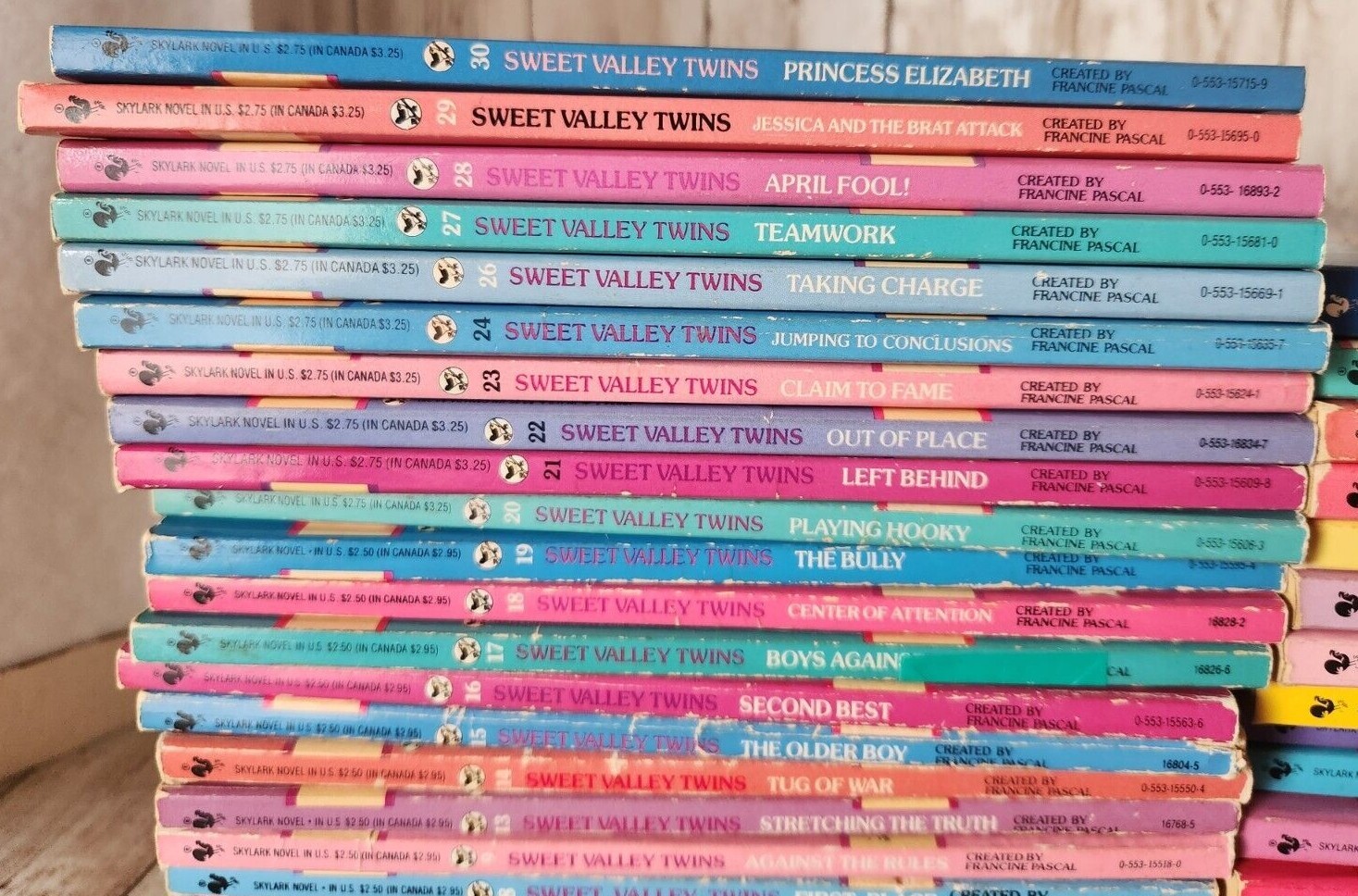 1990&rsquo;s Sweet Valley Twins Books BUILD YOUR COLLECTION Francine Pascal Paperback