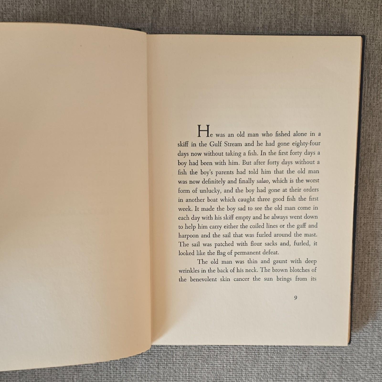The Old Man and the Sea Ernest Hemingway Hardcover 1952 Charles Scribner&rsquo;s Sons