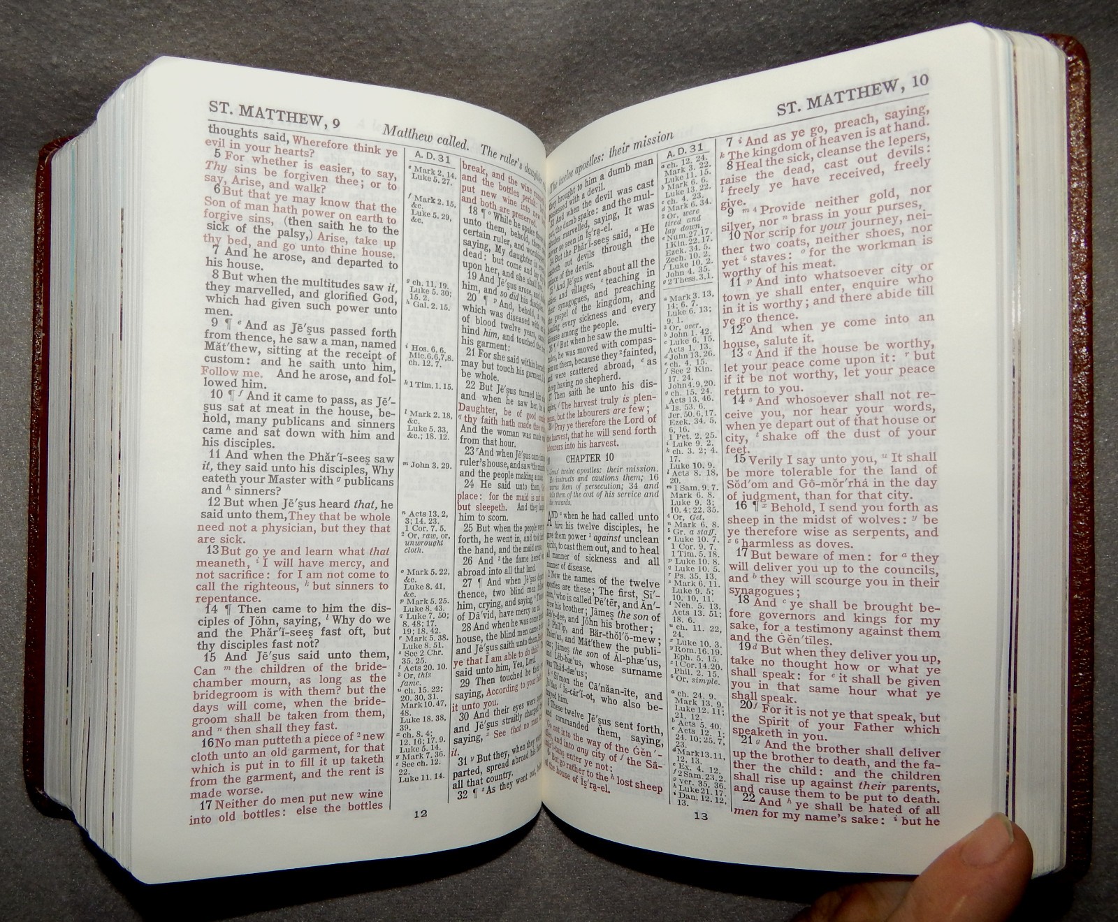 KJV Teacher&rsquo;s Reference Bible by National N3202RL Brown Imitation leather – new