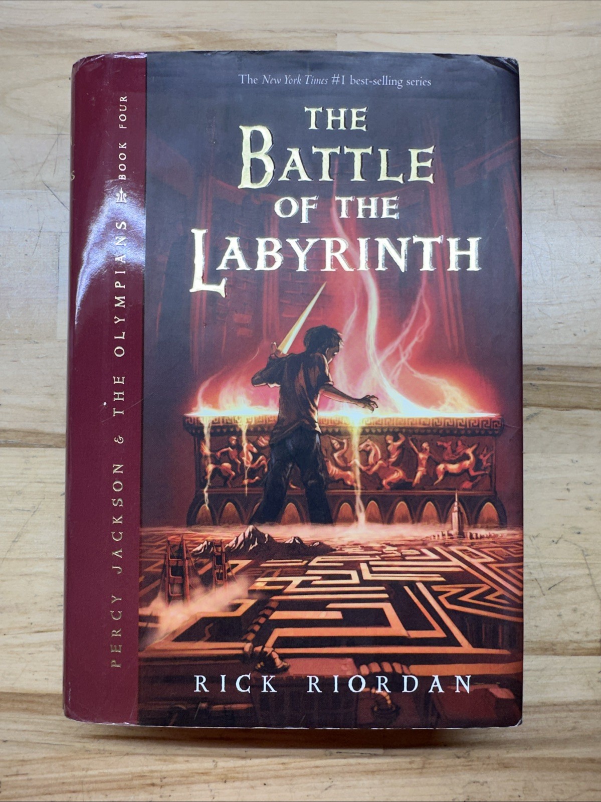 « The Battle Of The Labyrinth » Hardcover Book-Rick Riordan First Edition Signed