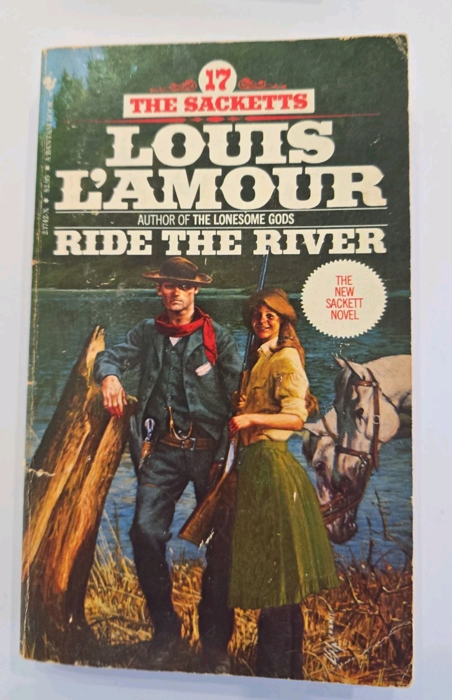 Lot of Ten (10) Sackett series Louis L&rsquo;amour paperback USED Bantam Books Mixed