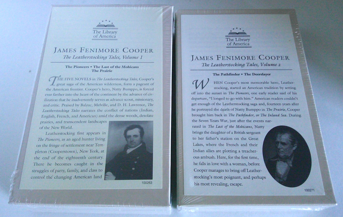 Library of America: James Fenimore Cooper « The Leatherstocking Tales » – 5 Novels