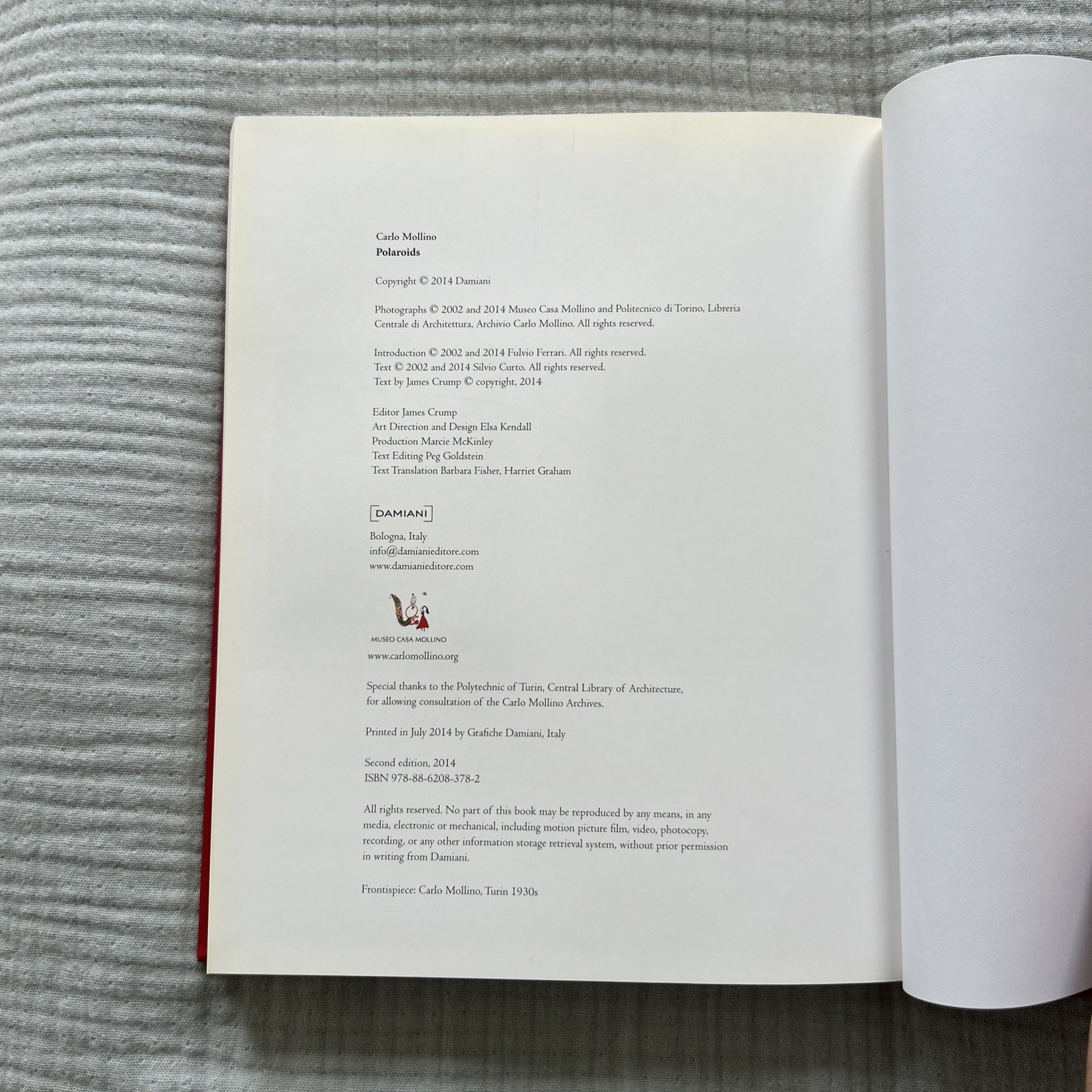 Carlo Mollino « Polaroids » Second Edition (2014, Out of Print)