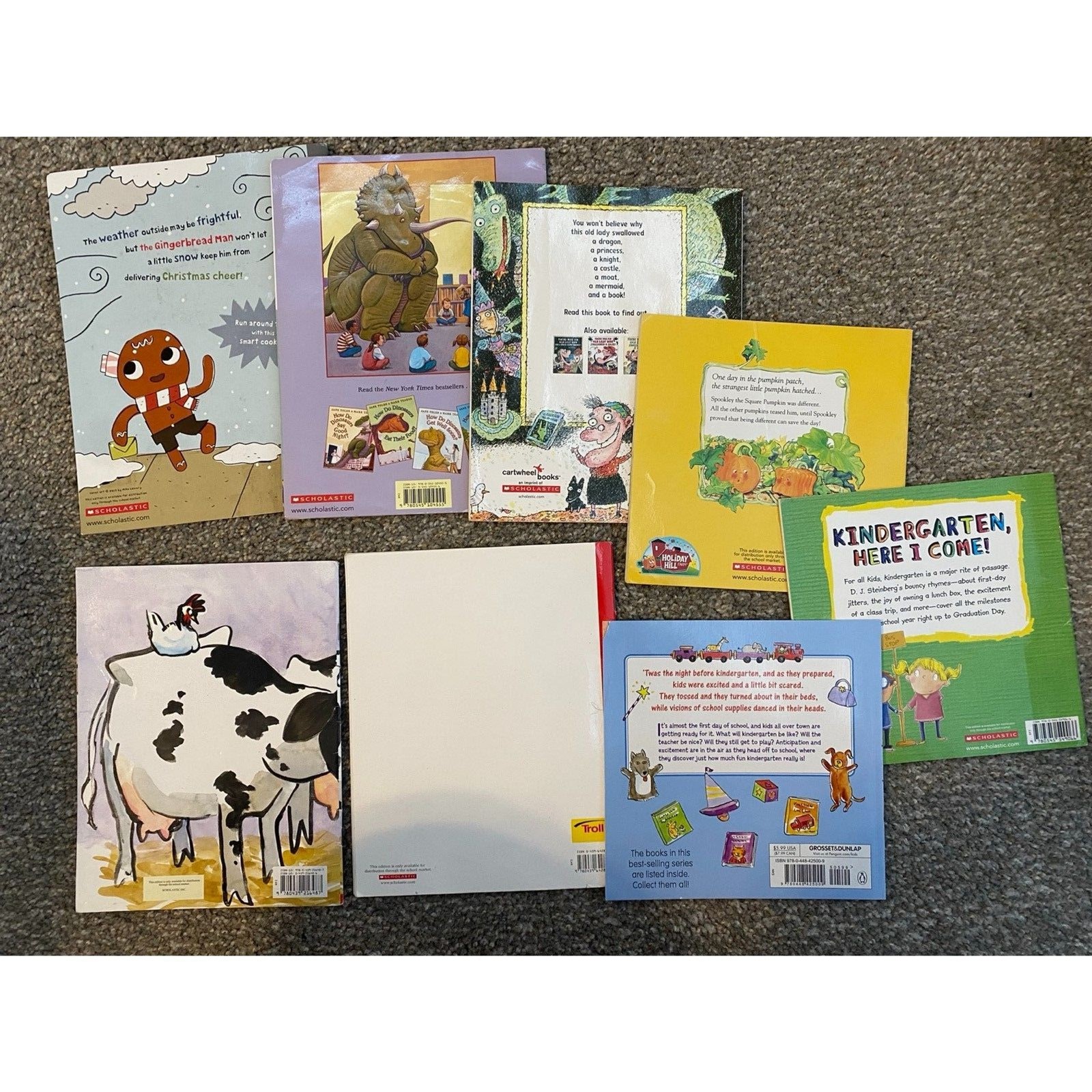 Kids Bundle of 8 Beginner Emergent Reader Kindergarten Books