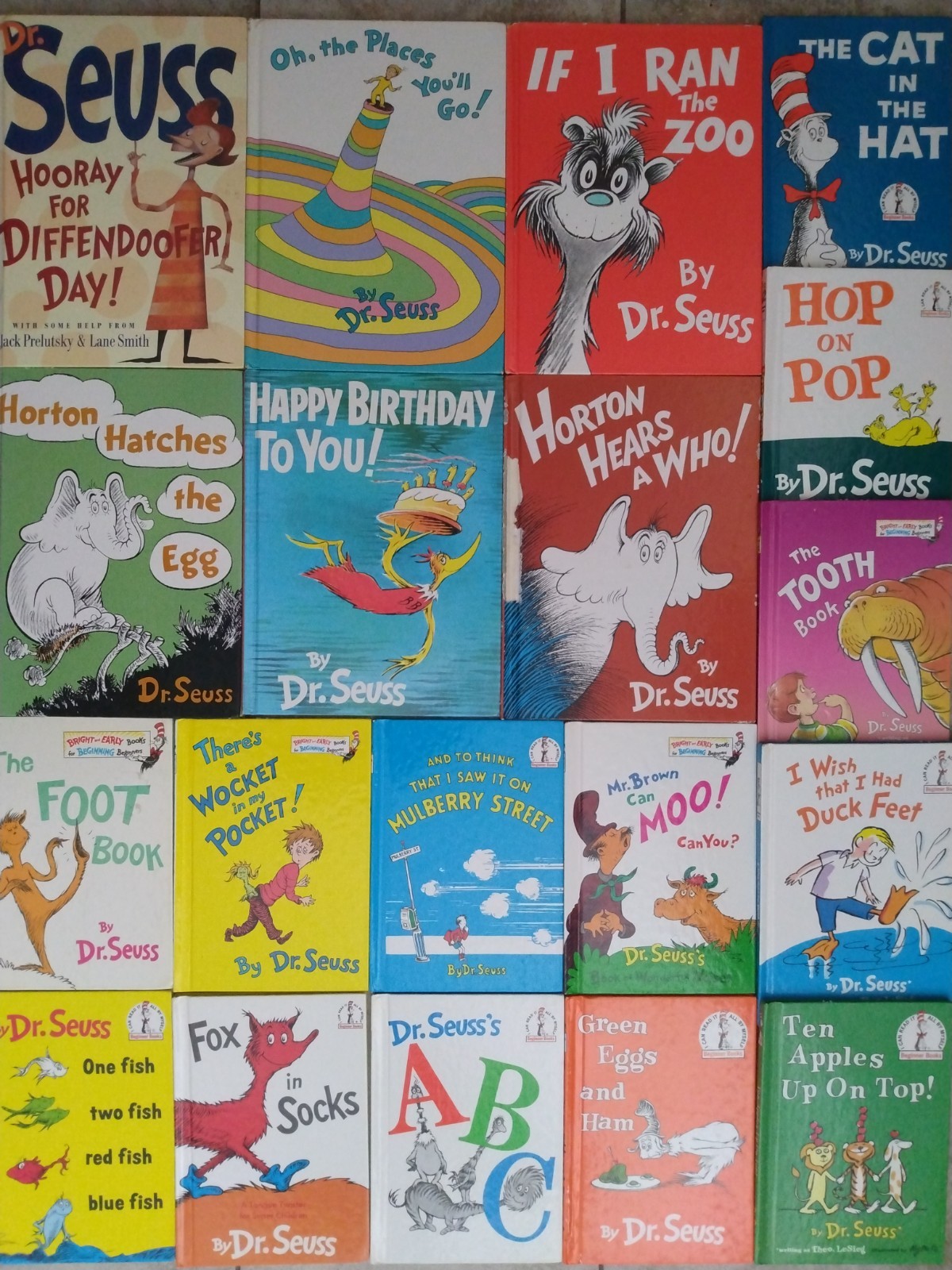 Lot of 67 Children&rsquo;s Books * Dr. Seuss * Bright and Early * Beginner * Golden