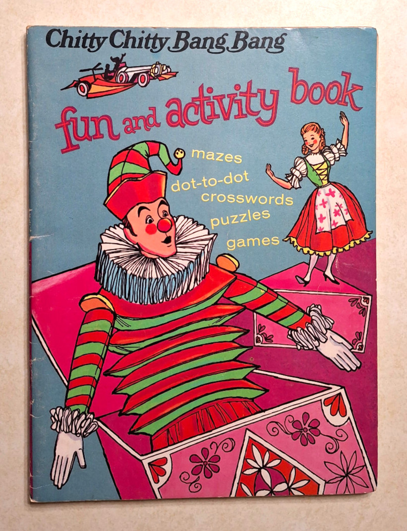 Vintage Chitty Chitty Bang Bang Coloring Book 1969 Dick Van Dyke Fun & Activity