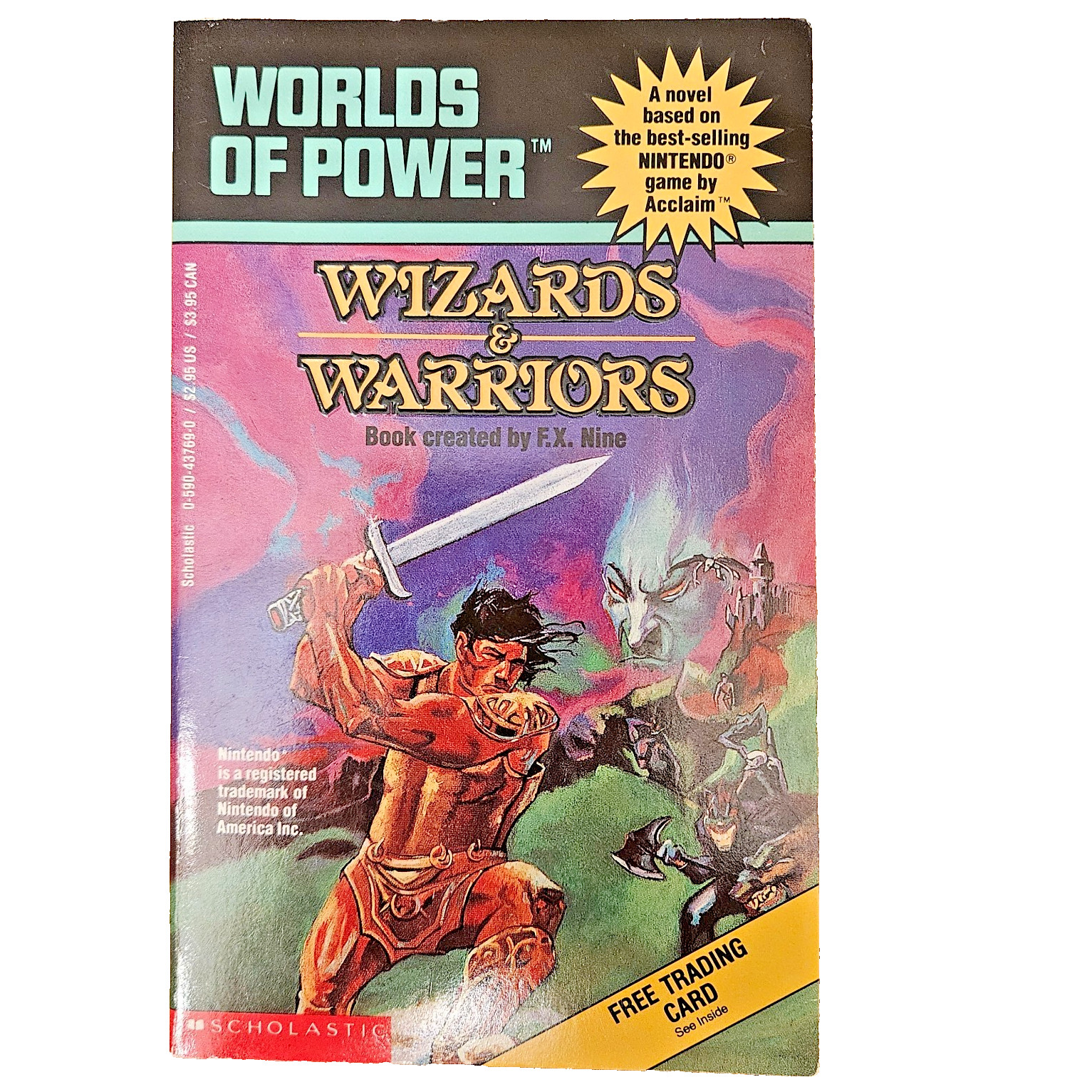 Worlds of Power Wizards & Warriors Scholastic Book (1990) Book Only