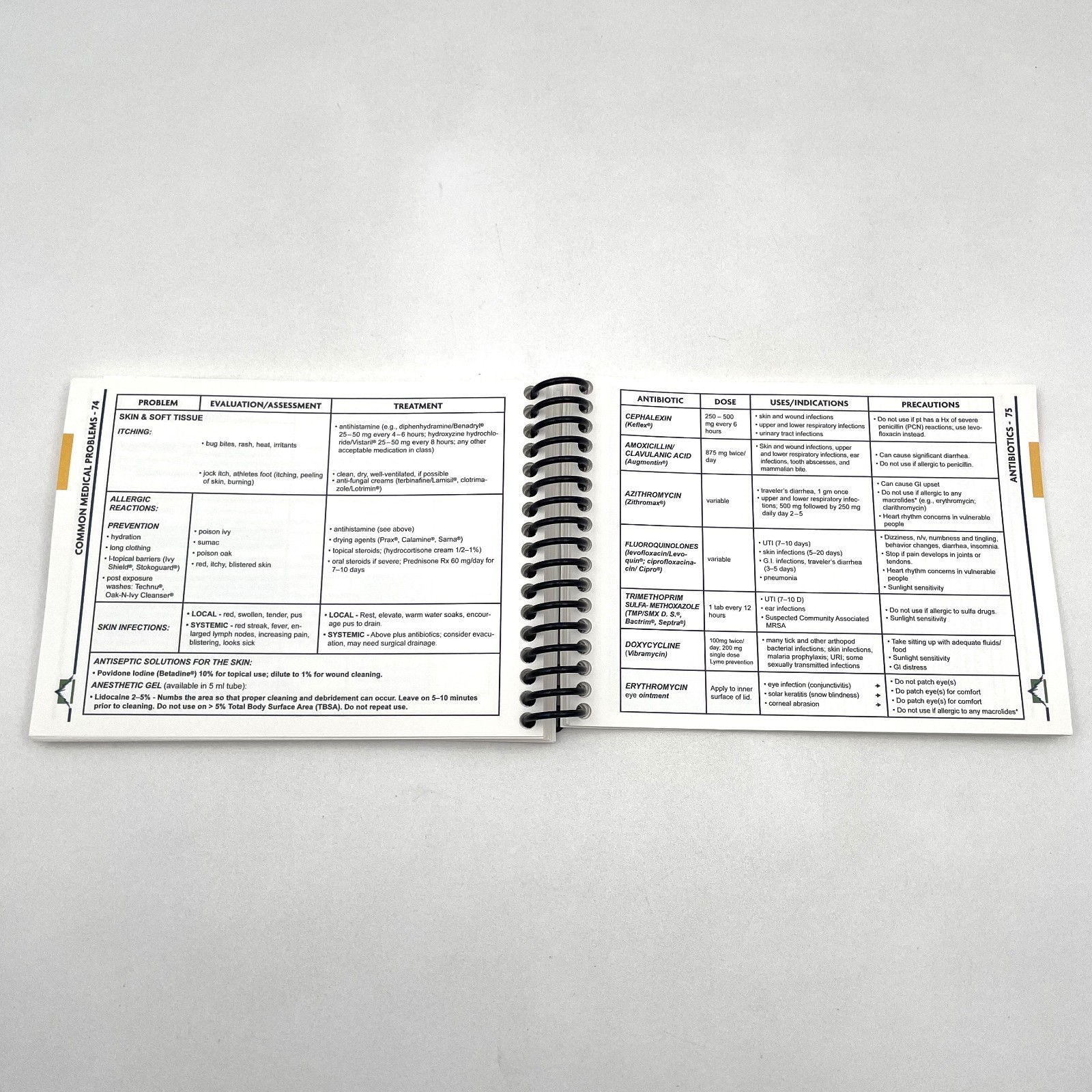 The Field Guide of Wilderness and Rescue Medicine 9th Edition Spiral Bound 2017