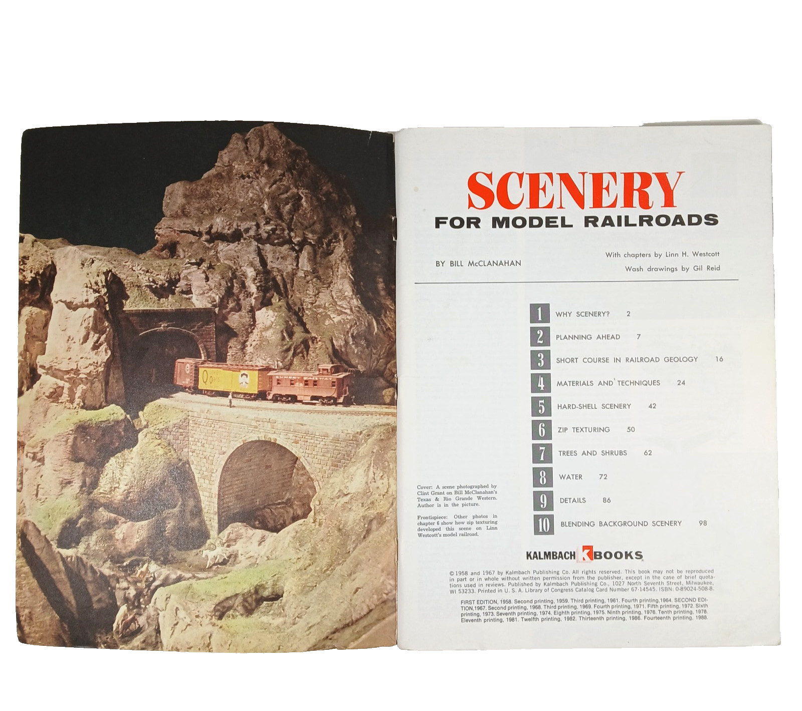 Scenery for Model Railroads Bill McClanahan Softcover 103 Pages 1988 Toy Trains