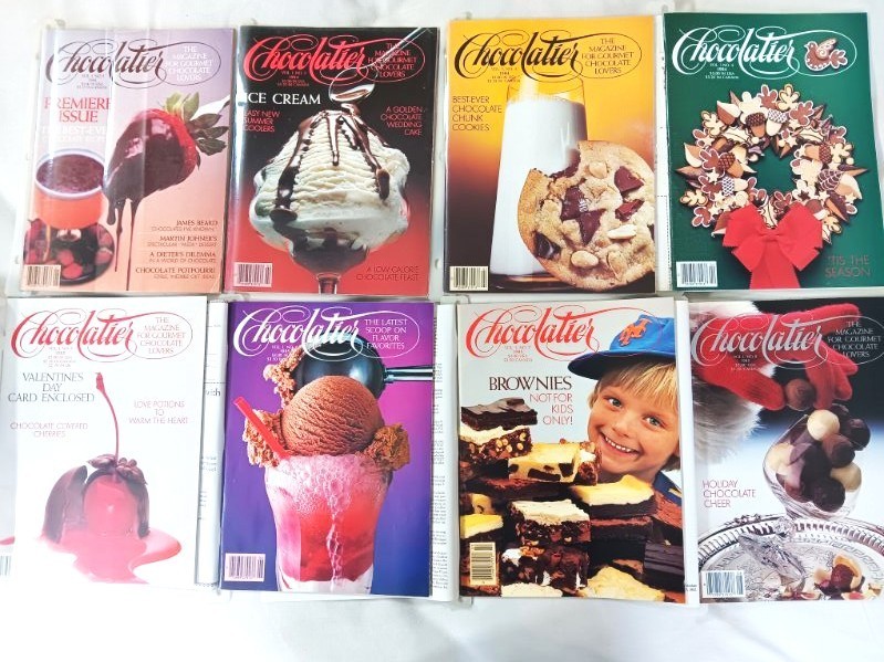 CHOCOLATIER MAGAZINE Lot of 8 Issues 1984-85 Vol. 1 #1-8 Premiere Issue