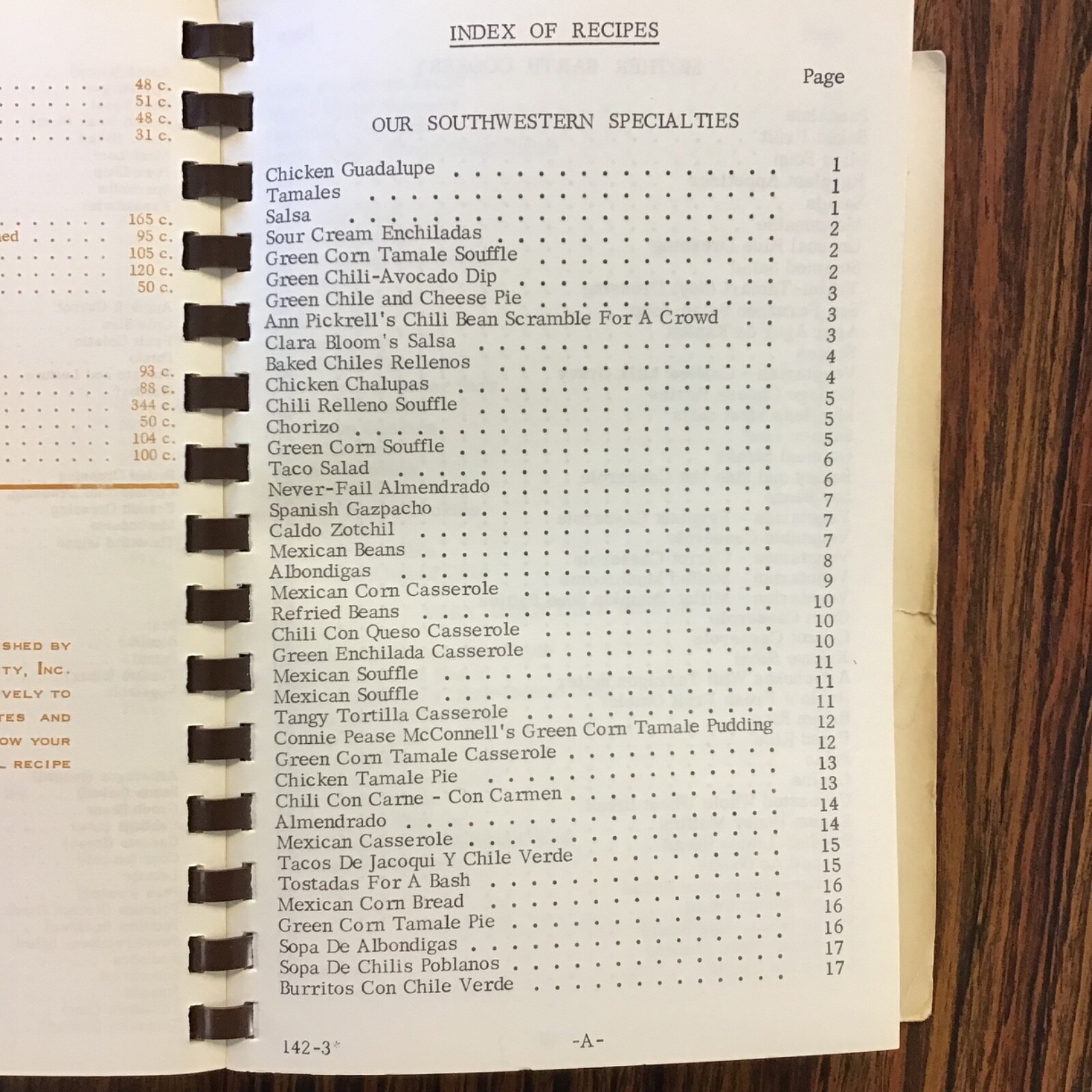 Tucson Arizona Symphony Women Association 1973 Cookbook. SEE index photos