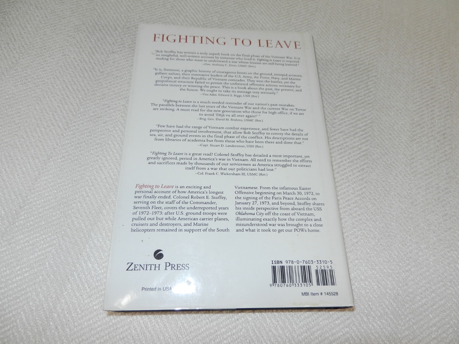 VIETNAM 1972-73 Withdrawal & continued military actions « FIGHTING TO LEAVE »