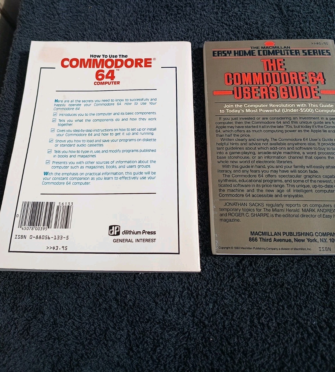 Lot 2 Vintage Commodore 64 Books: User&rsquo;s Guide + How to Use the Computer VG
