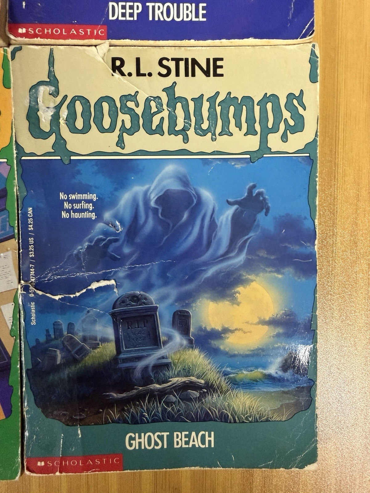 Vintage Goosebumps R L Stein Book Lot Of 4 90s Bees Deep Trouble Ghost Monster