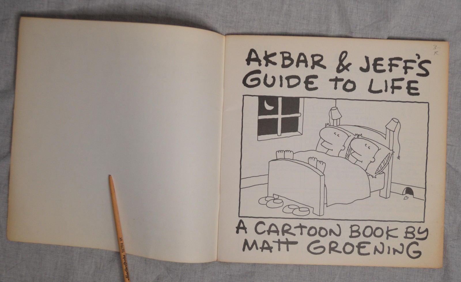 Akbar and Jeff&rsquo;s Guide to Life Matt Groening 1989 Pantheon Books VTG Simpsons