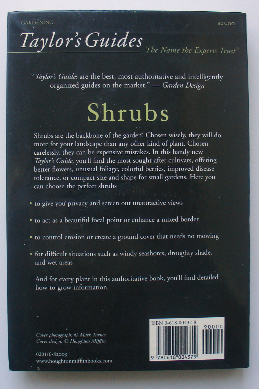 Taylor&rsquo;s Guides: Shrubs : How to Select and Grow Shrubs – Kathleen Fisher – PB
