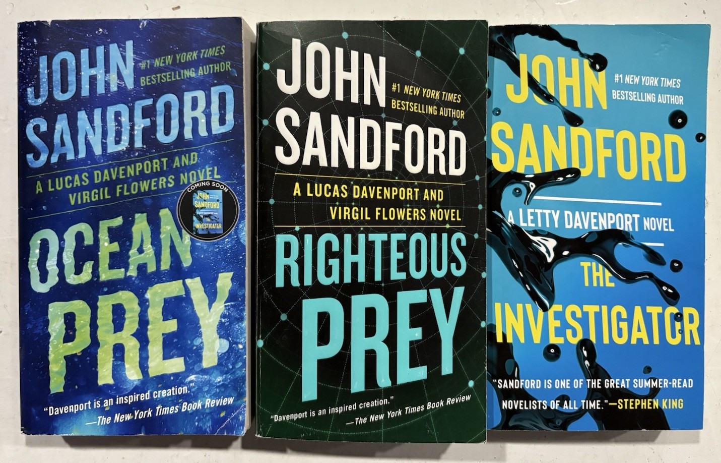 36 Book Lot Complete Lucas Davenport « PREY » Series #1-35+1 JOHN SANDFORD Set