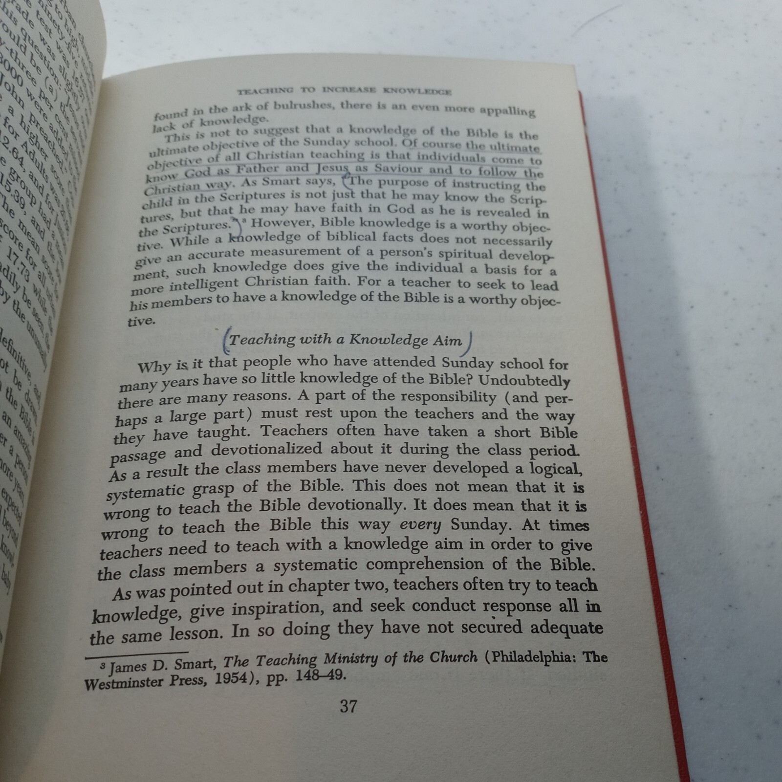 Helping the Teacher, Findley B. Edge, 1959, Gospel Publishing House, Hardcover