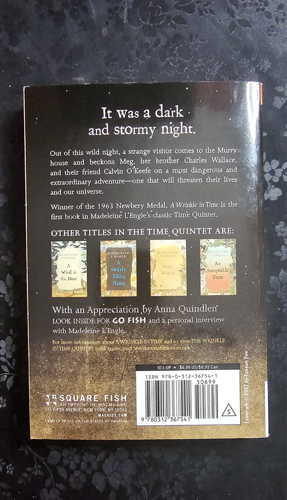 A WRINKLE IN TIME [Book One] Madeleine L&rsquo;Engle – First Square Fish Edition: 2007