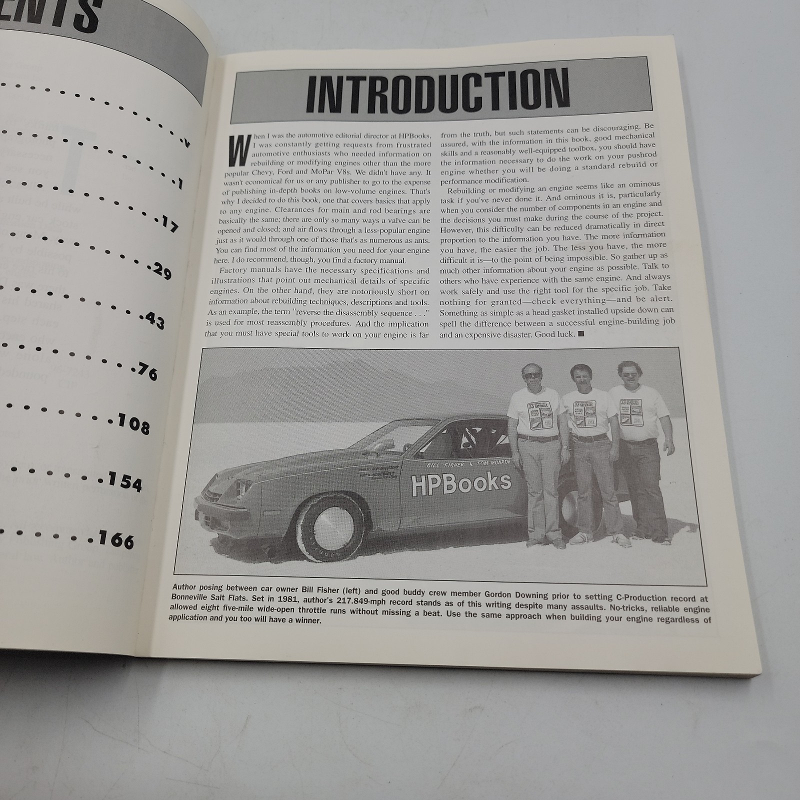 Engine Builder&rsquo;s Handbook Tom Monroe HP Books Blue PB Automotive Engine Repair