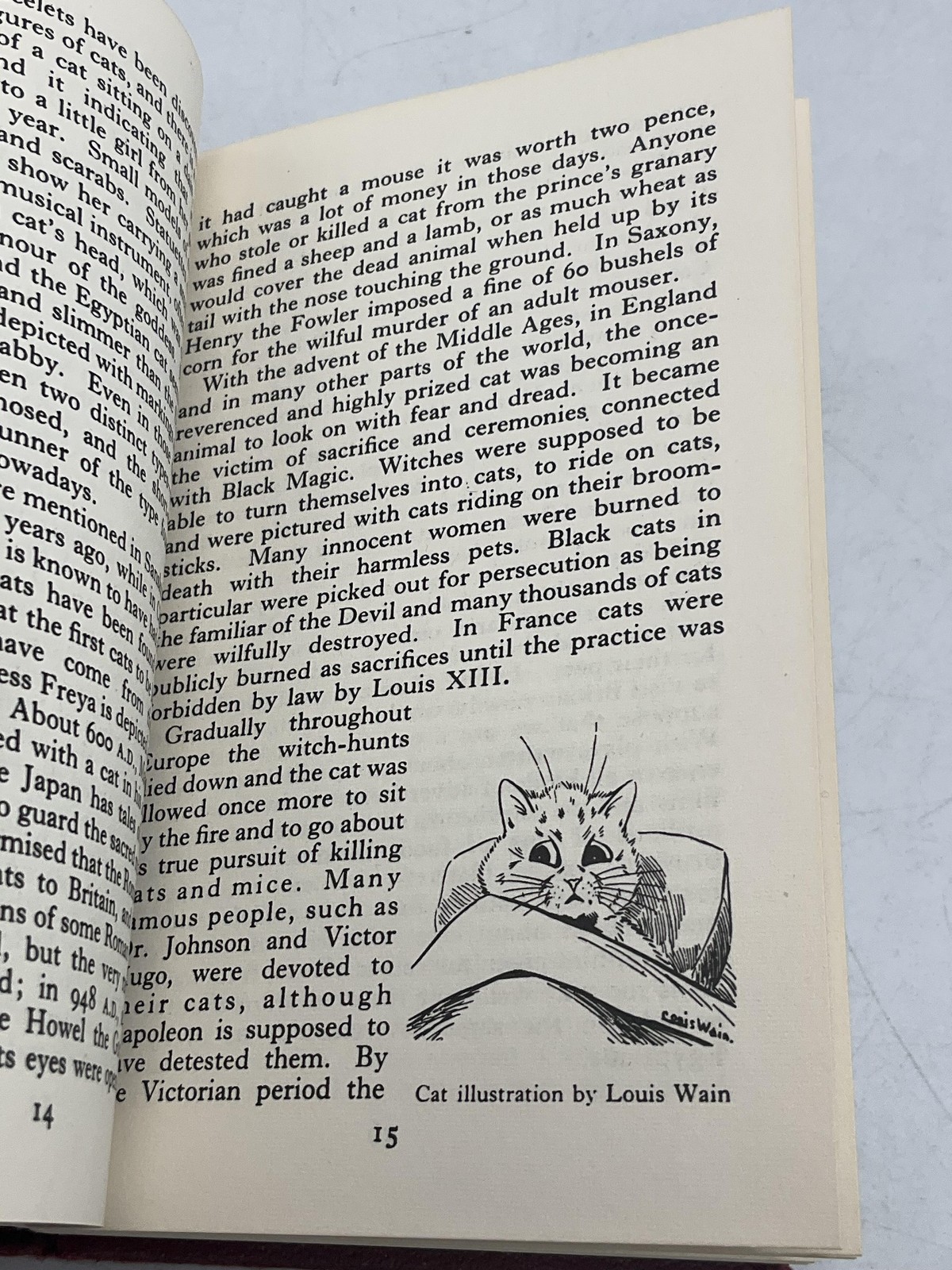 Vintage The Observer&rsquo;s Book Of Cats Grace Pond Hardcover 1971 Warne Pocket Size