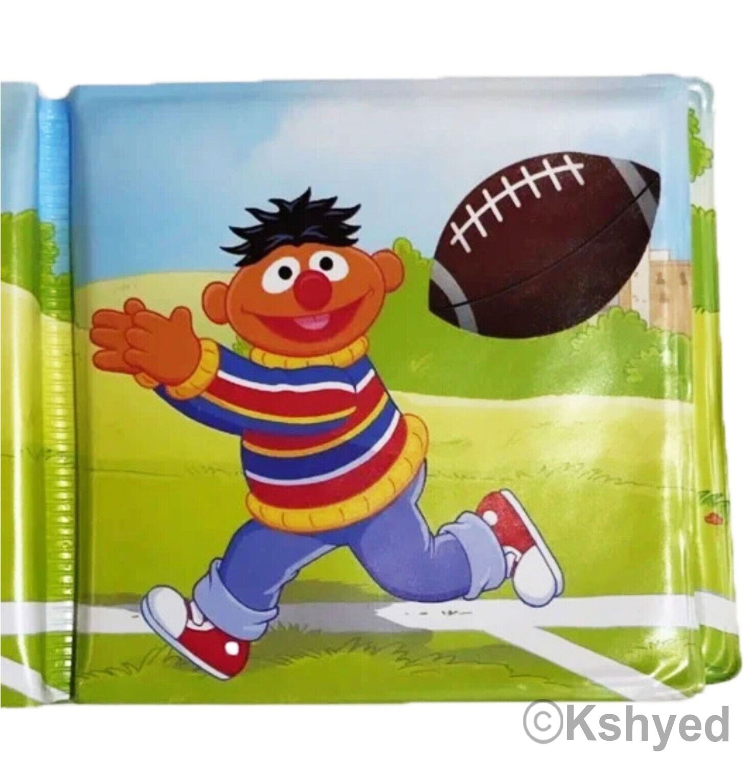 Sesame Street Ernie&rsquo;s Touchdown Bubble Book (1 Pack) – Great For Bath Time – New