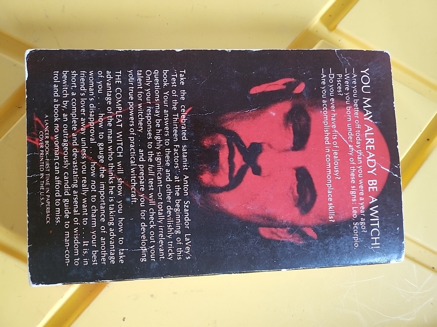 Lot of 2 The Satanic Bible 1st 5th Printing 1971 69 & Compleat Witch Anton LaVey