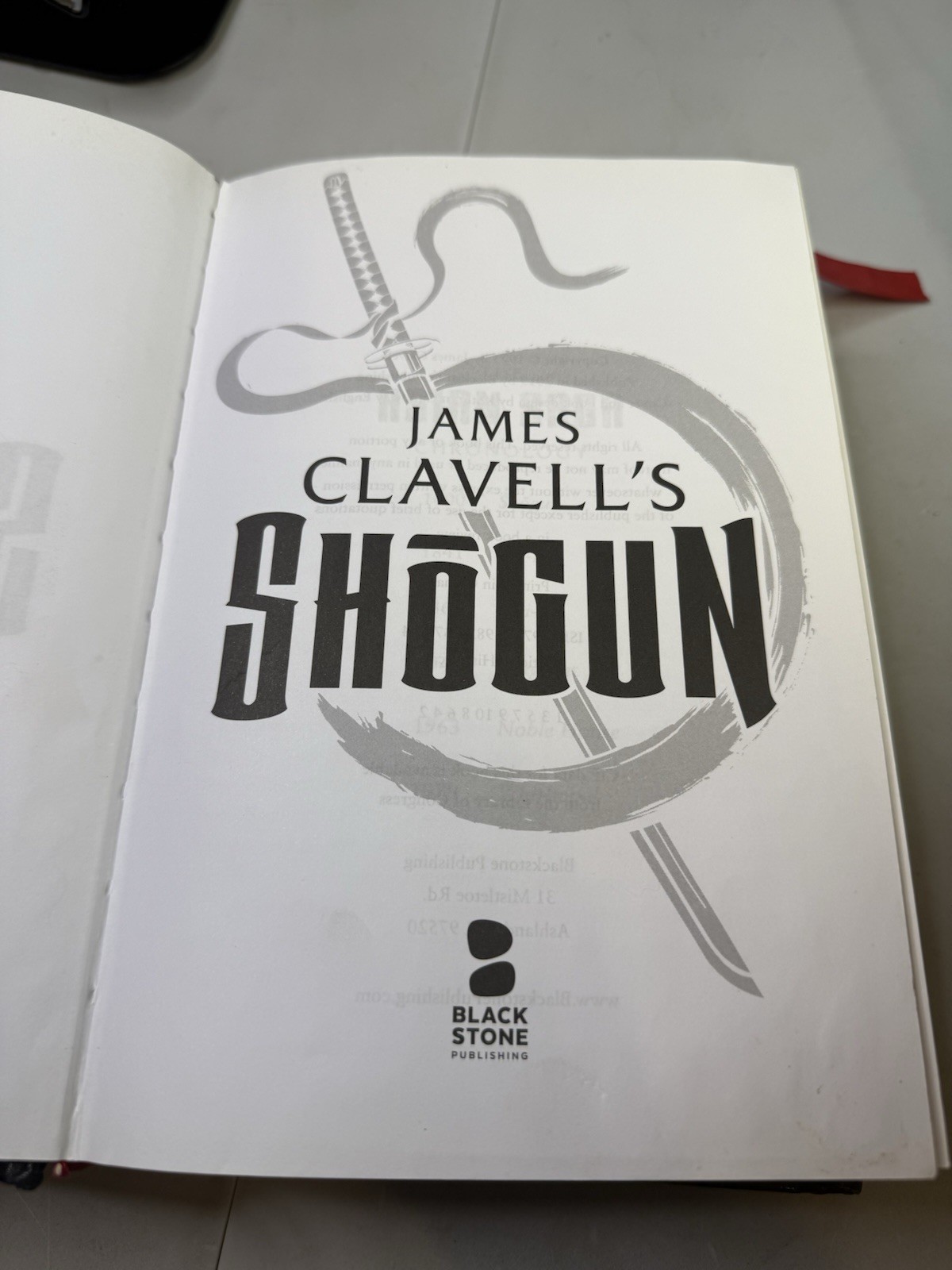 James Clavell&rsquo;s SHOGUN by James Clavell 2019 Blackstone Publishing Hardcover HC