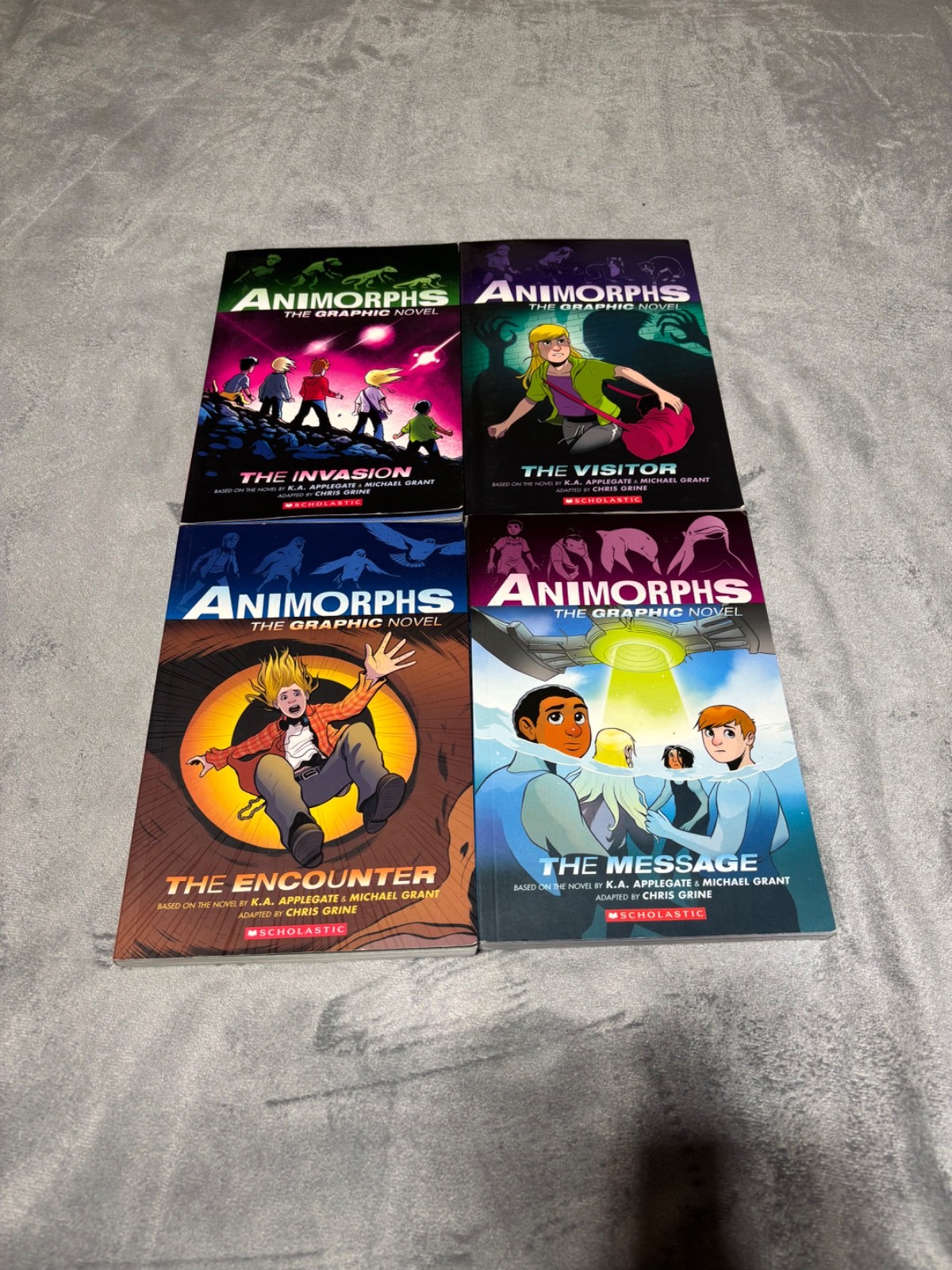 Animorphs Graphic Novel Series By K.A. Applegate Books 1-4 Lot