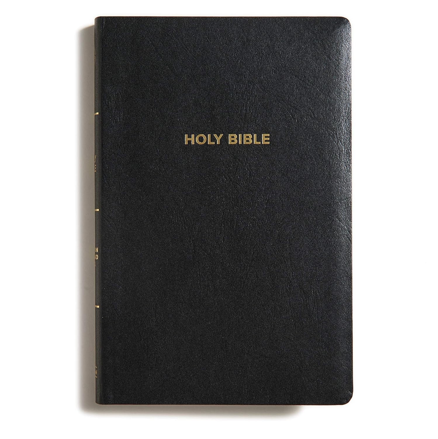 New CSB Deluxe Gift Bible Black Leather Like Touch Red Letter Presentation Page.