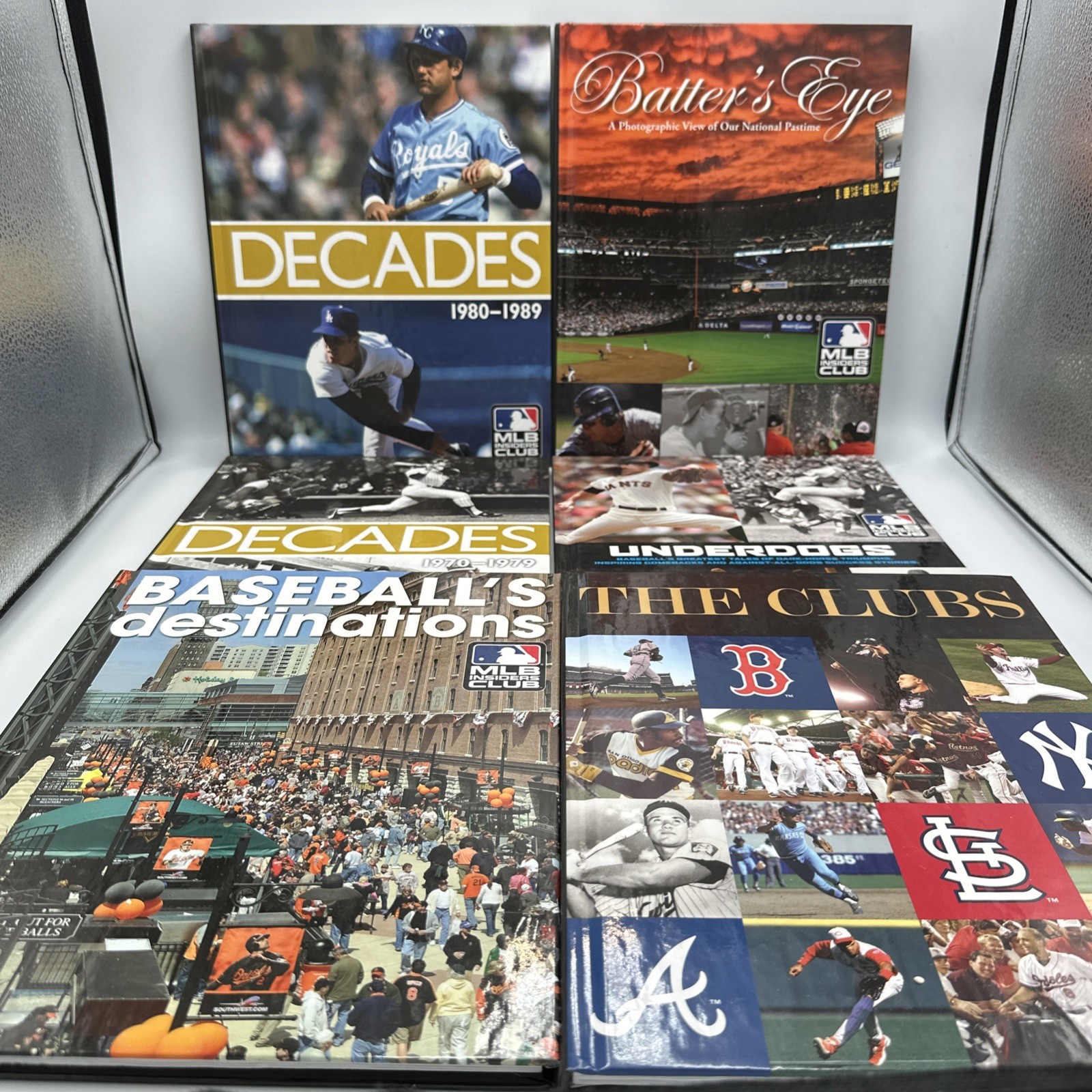 MLB&rsquo;s Insiders Club Baseball&rsquo;s Greatest Decades Lot of 11 Hardcover Books
