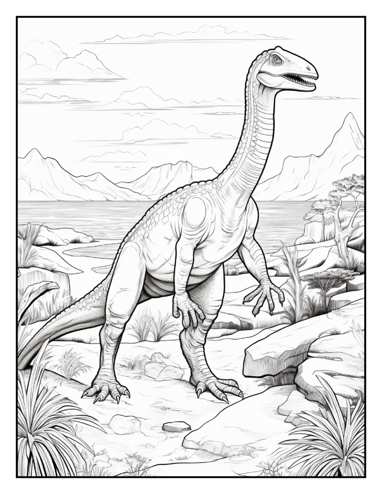 « Cute Dinosaur Coloring Book – Perfect Gift for Kids Who Love Dinosaurs »