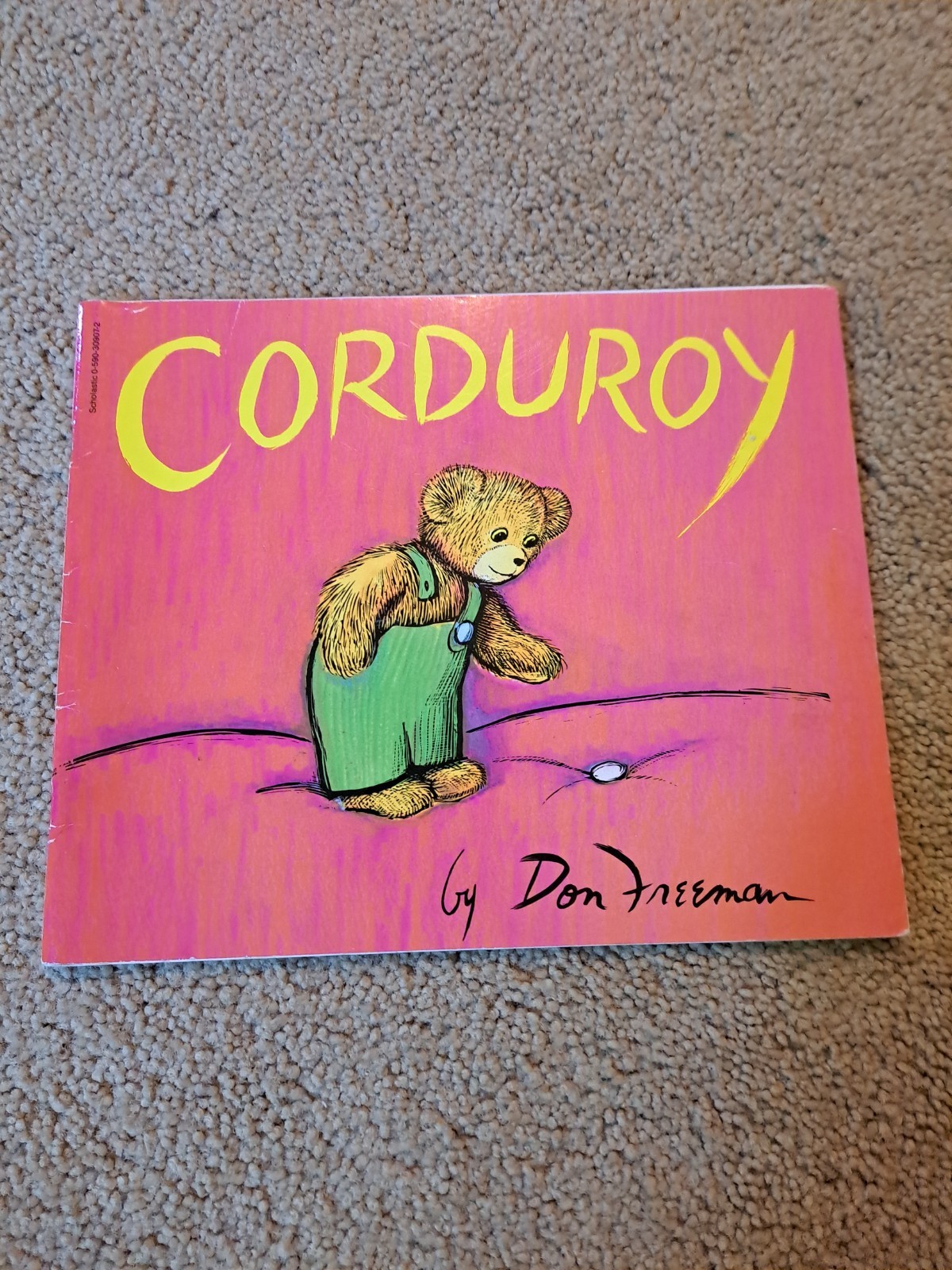Vtg. 1968 Corduroy The Bear Hardcover Book By Don Freeman Bear Buttons