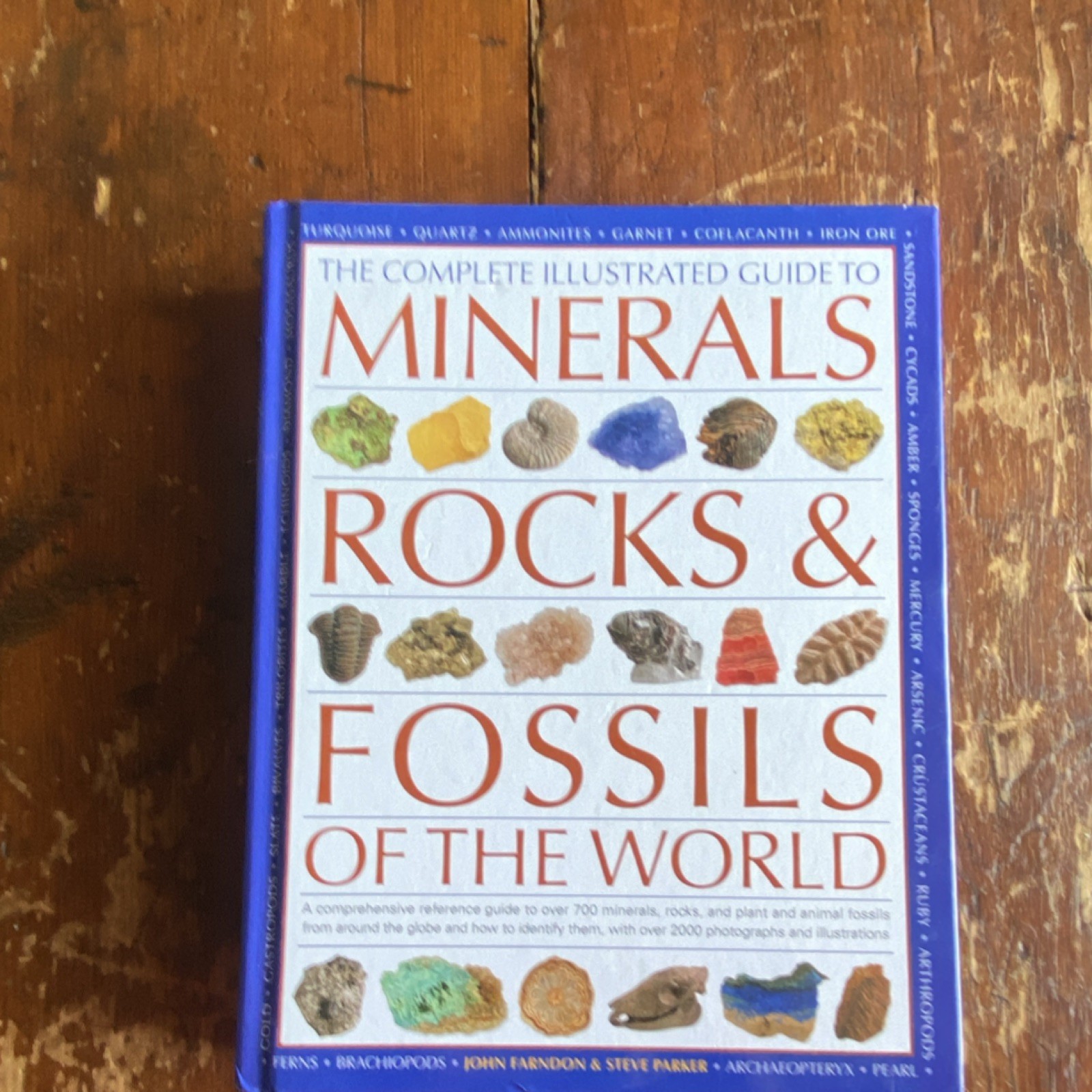 Steve Parker & John Farndon Illustrated Guide Minerals Rocks Fossils HC 2010