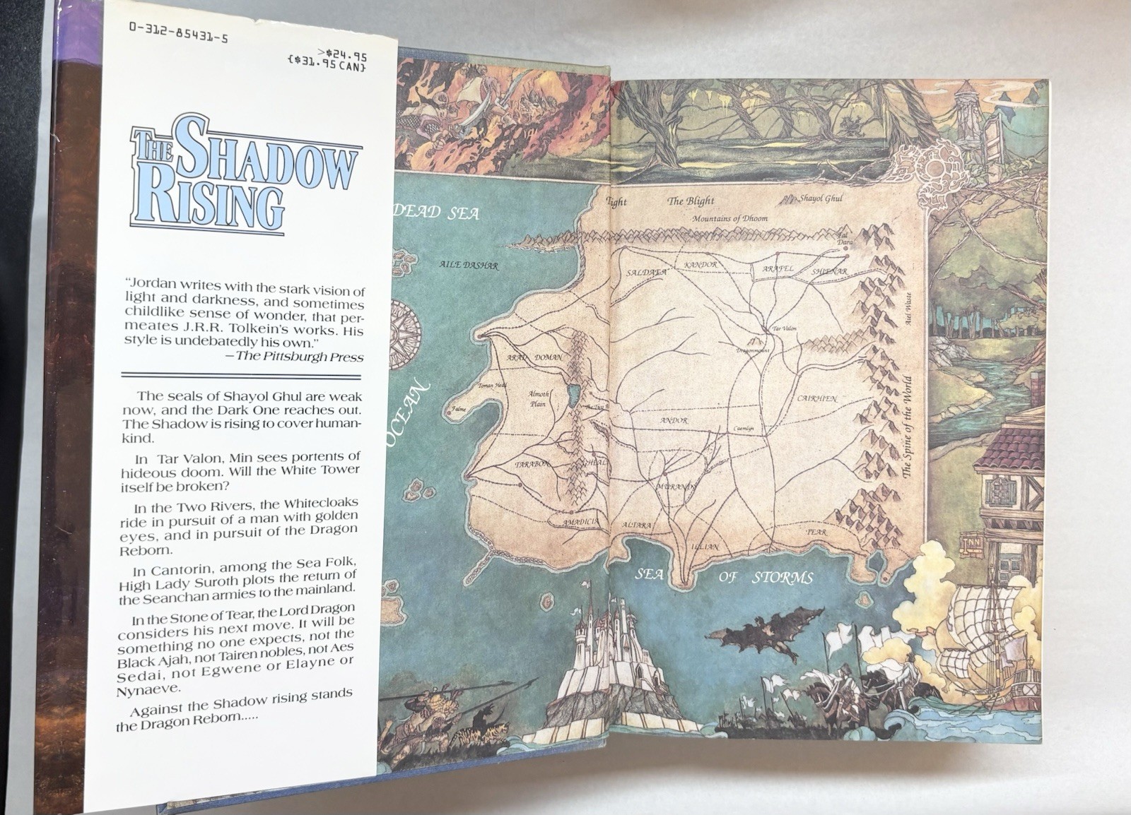 The Shadow Rising by Robert Jordan Hardcover 1992 1st Trade Edition