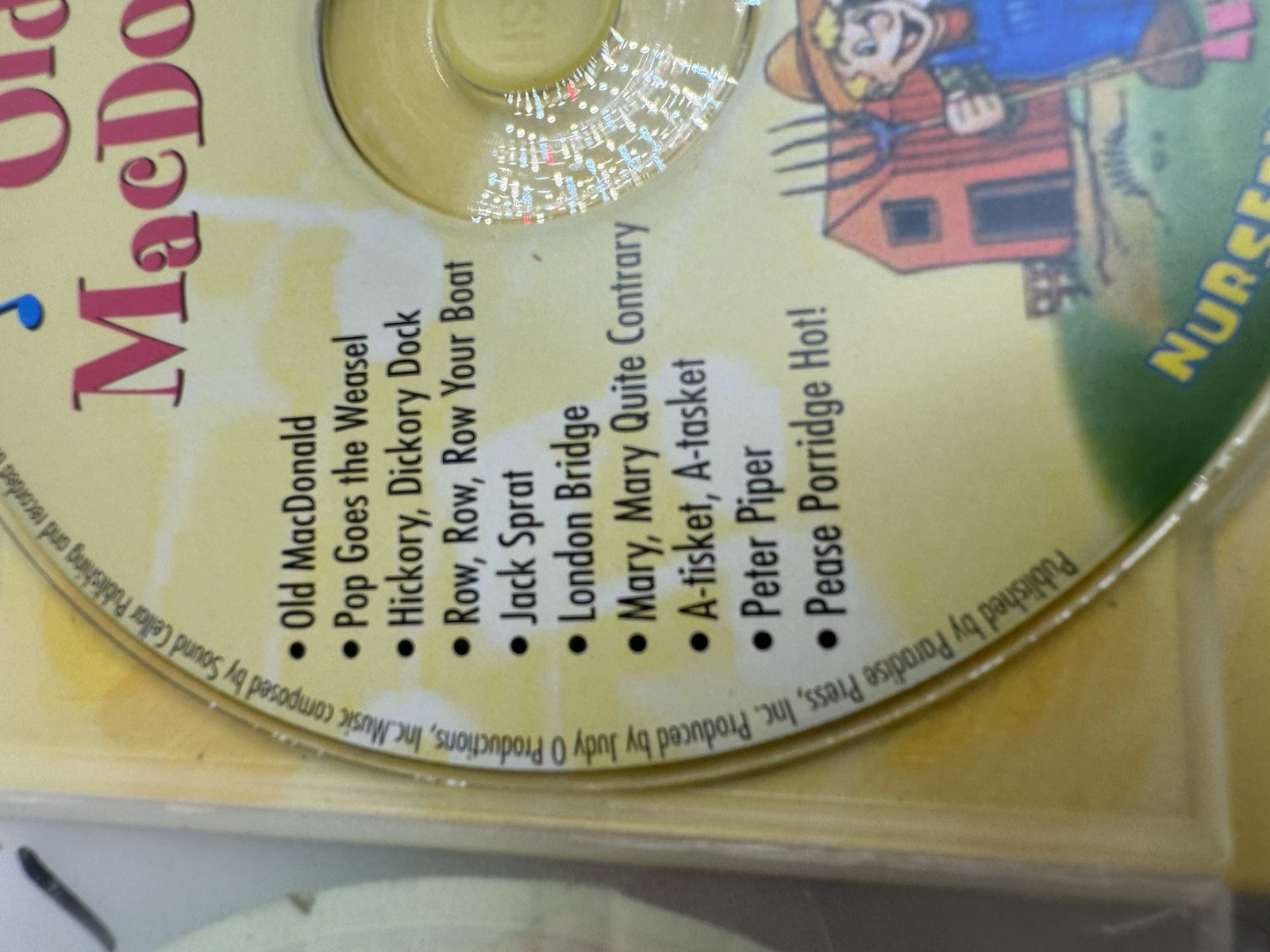 Old MacDonald Had a Farm Let’s Sing Hardcover Sing Along Nursery Rhymes CD
