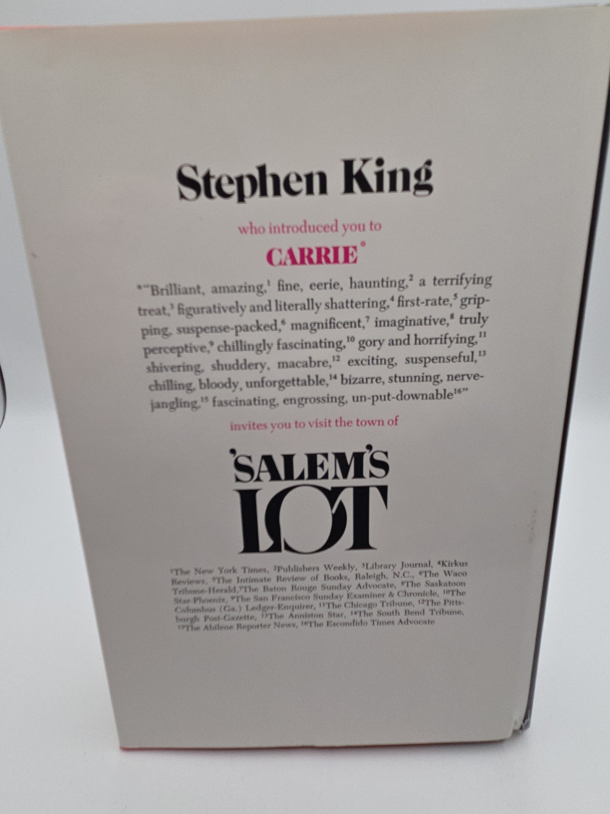 SALEM&rsquo;S LOT Stephen King Hardcover Acceptable Condition