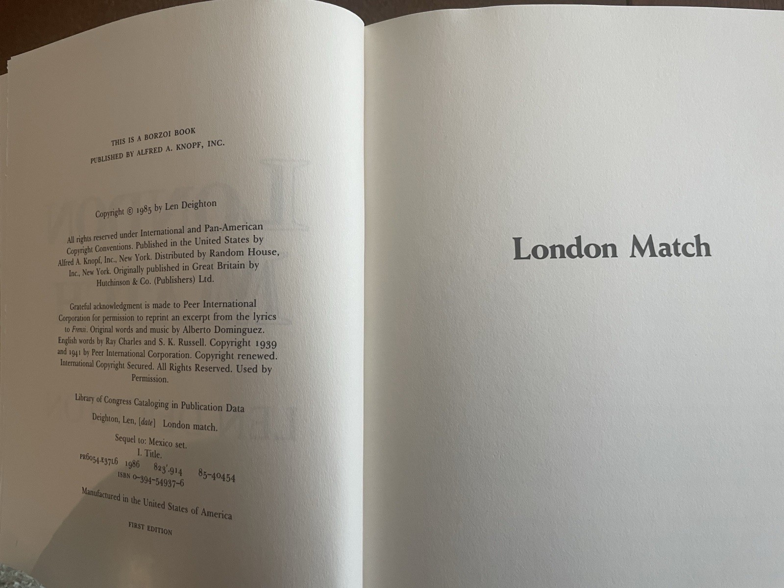 Lot of 3 Len Deighton, Hdbks, 1st Editions, V G, in London, Mexico, and Berlin
