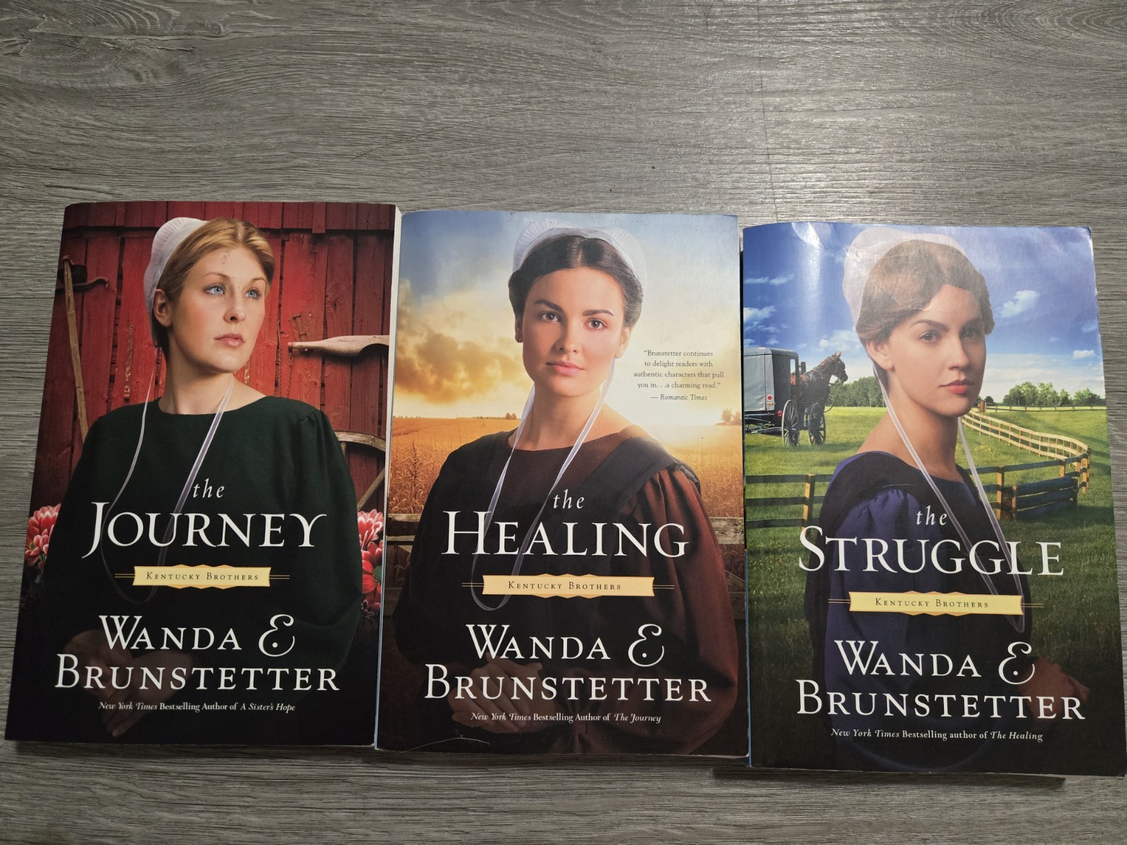 Kentucky Brothers Series by Wanda E Brunstetter-Paperbacks-set Of 3 Books-EC